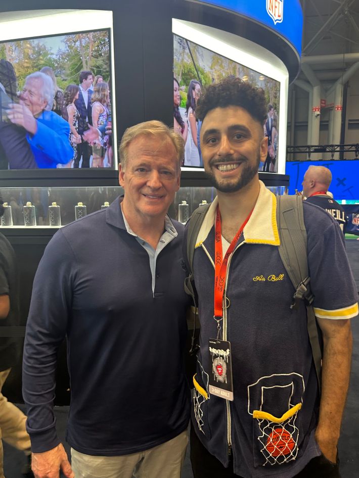 Roger Goodell and the author