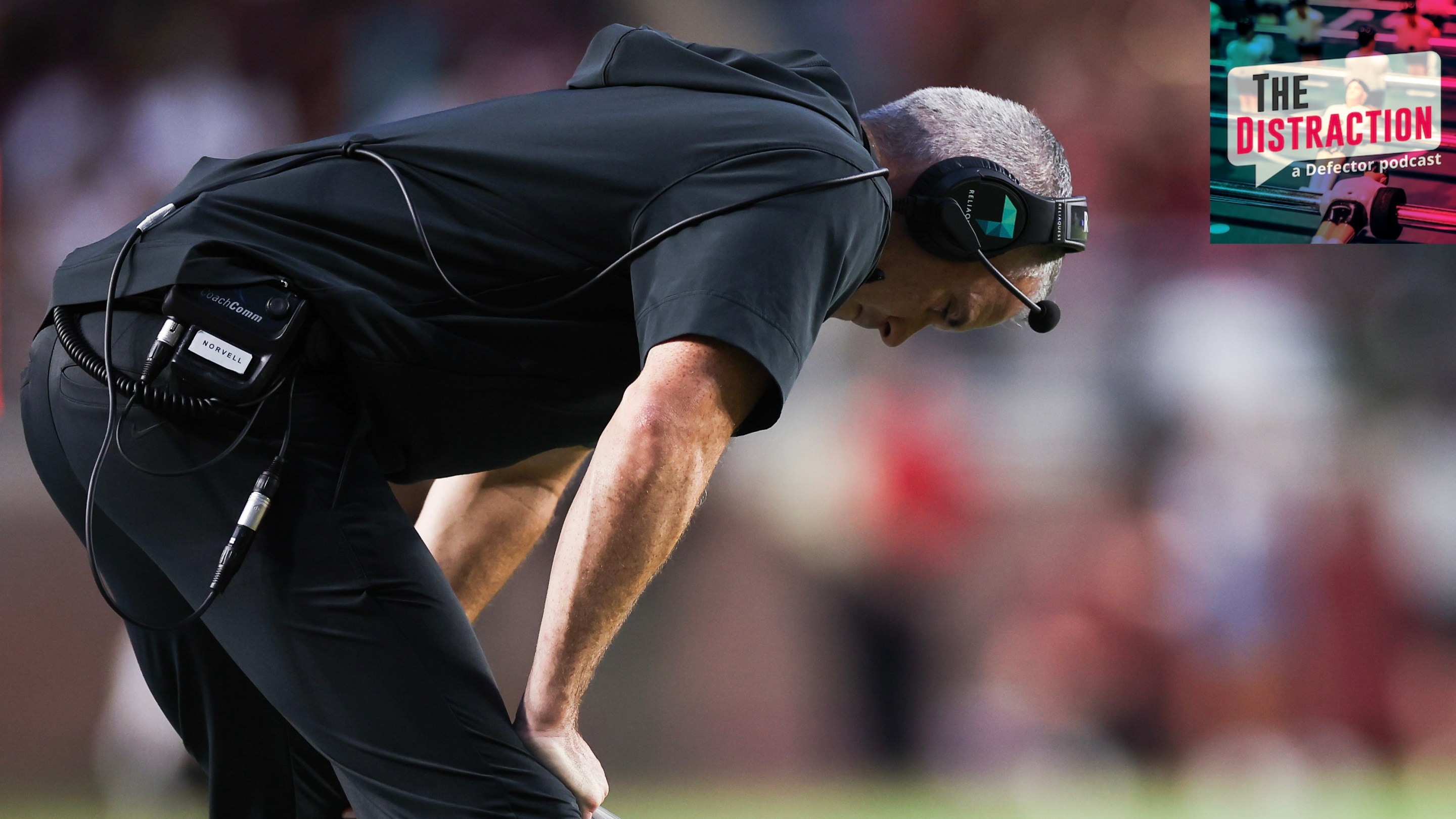 Head coach Mike Norvell of the Florida State Seminoles reacts to a play during the first half of a game against the Boston College Eagles at Doak Campbell Stadium. You can tell from the reaction that the Noles would go on to lose.