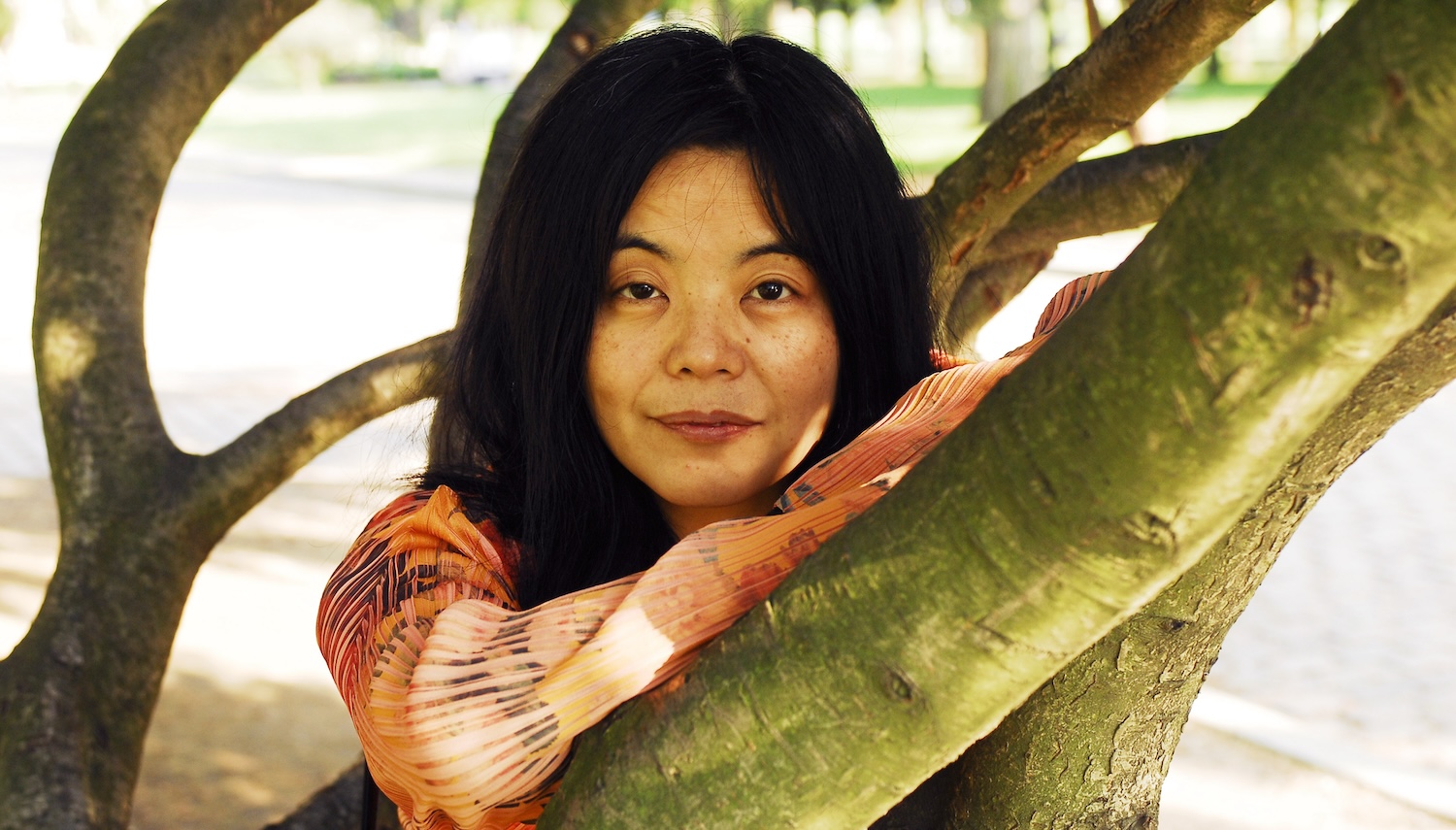 PARIS, FRANCE - MAY 11: Yoko Tawada, Japanese writer poses during portrait session held on May 11, 2006 in Paris, France. (Photo by Ulf Andersen/Getty Images)