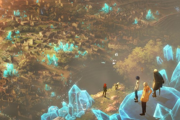 The party in Metaphor: ReFantazio admires the landscape