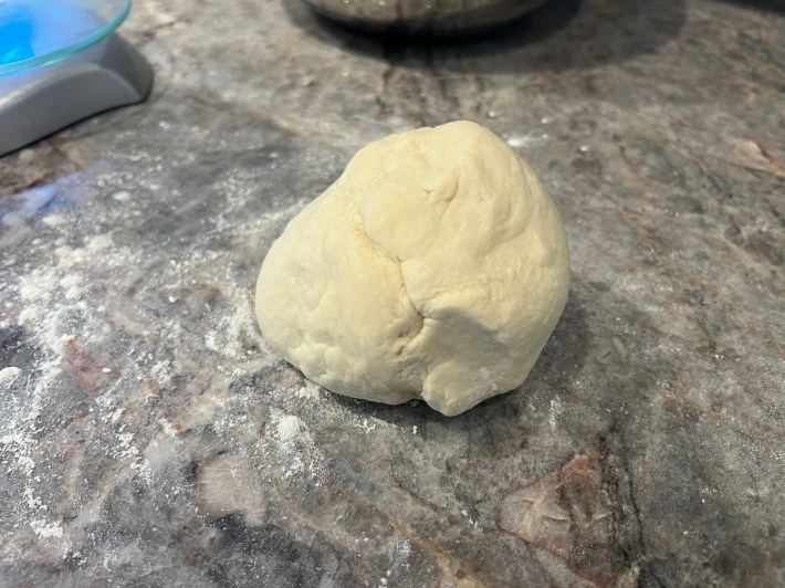 A blob of very dry dough.