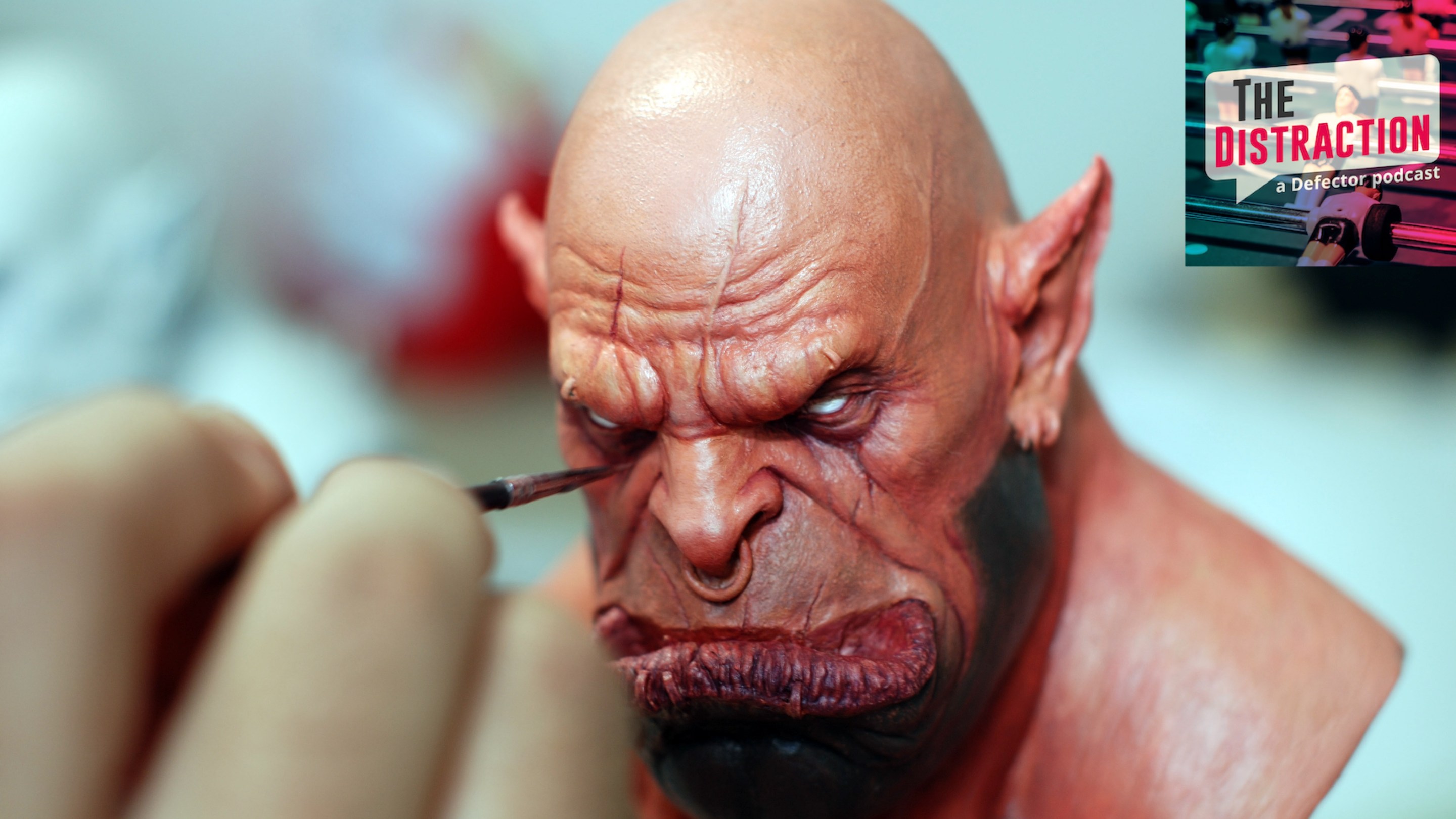 Artist Yan Chuan paints his figurine creation of Garrosh Hellscream from World of Warcraft on June 8, 2016 in Shenyang, China. Chuan is a fan of Blizzard Entertainment, producer of online game World of Warcraft.