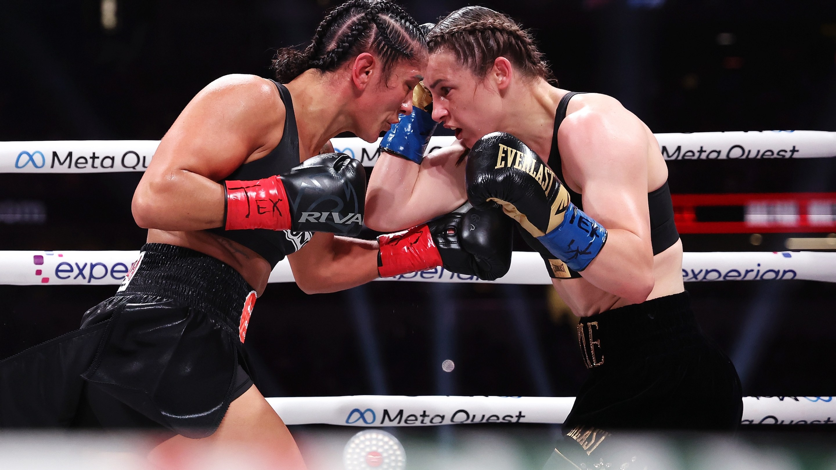 Katie Taylor and Amanda Serrano fight at AT&T Stadium on November 15, 2024.