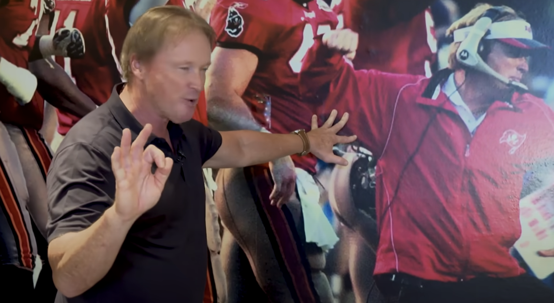 Jon Gruden, perhaps feeling Nicey