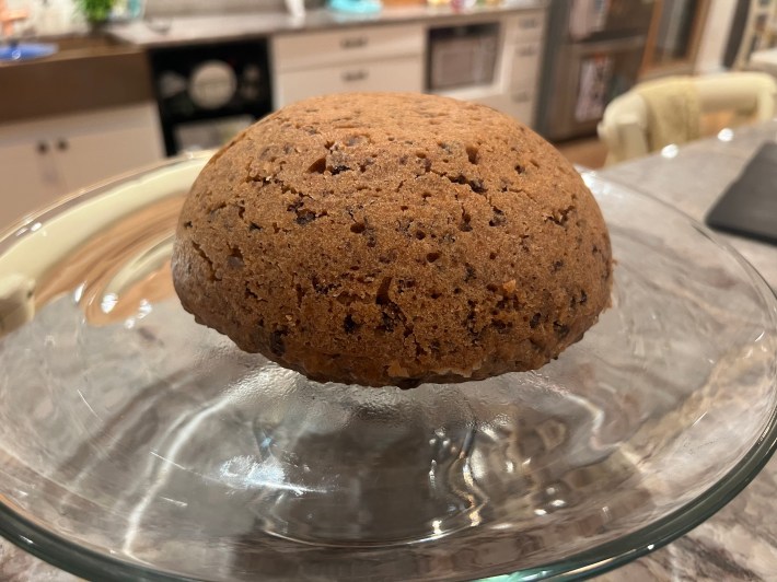 A turned-out Spotted Dick.