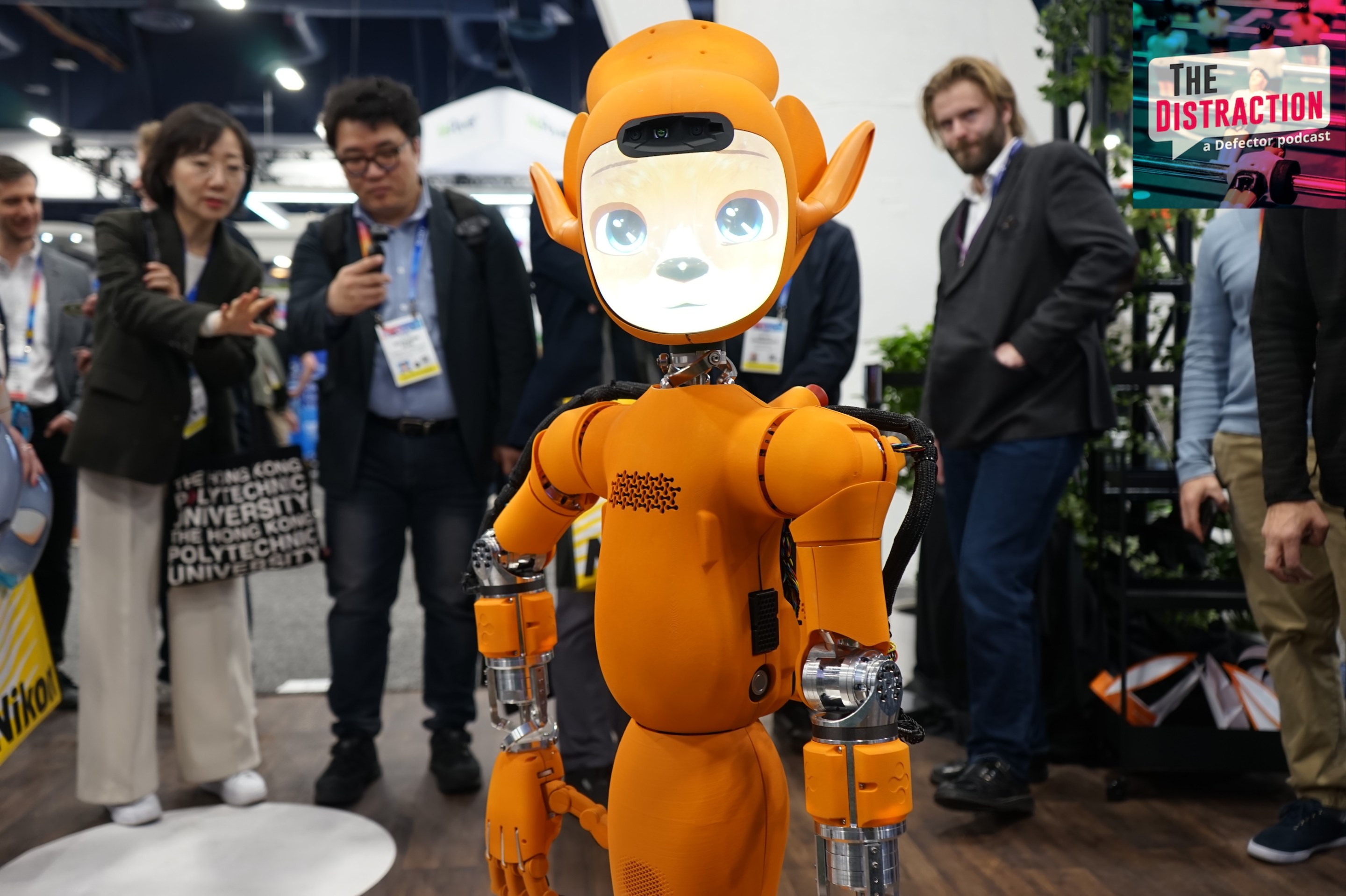 An Enchanted Tools robot called the Mirokai is displayed during the 2025 Consumer Electronics Show CES in Las Vegas.