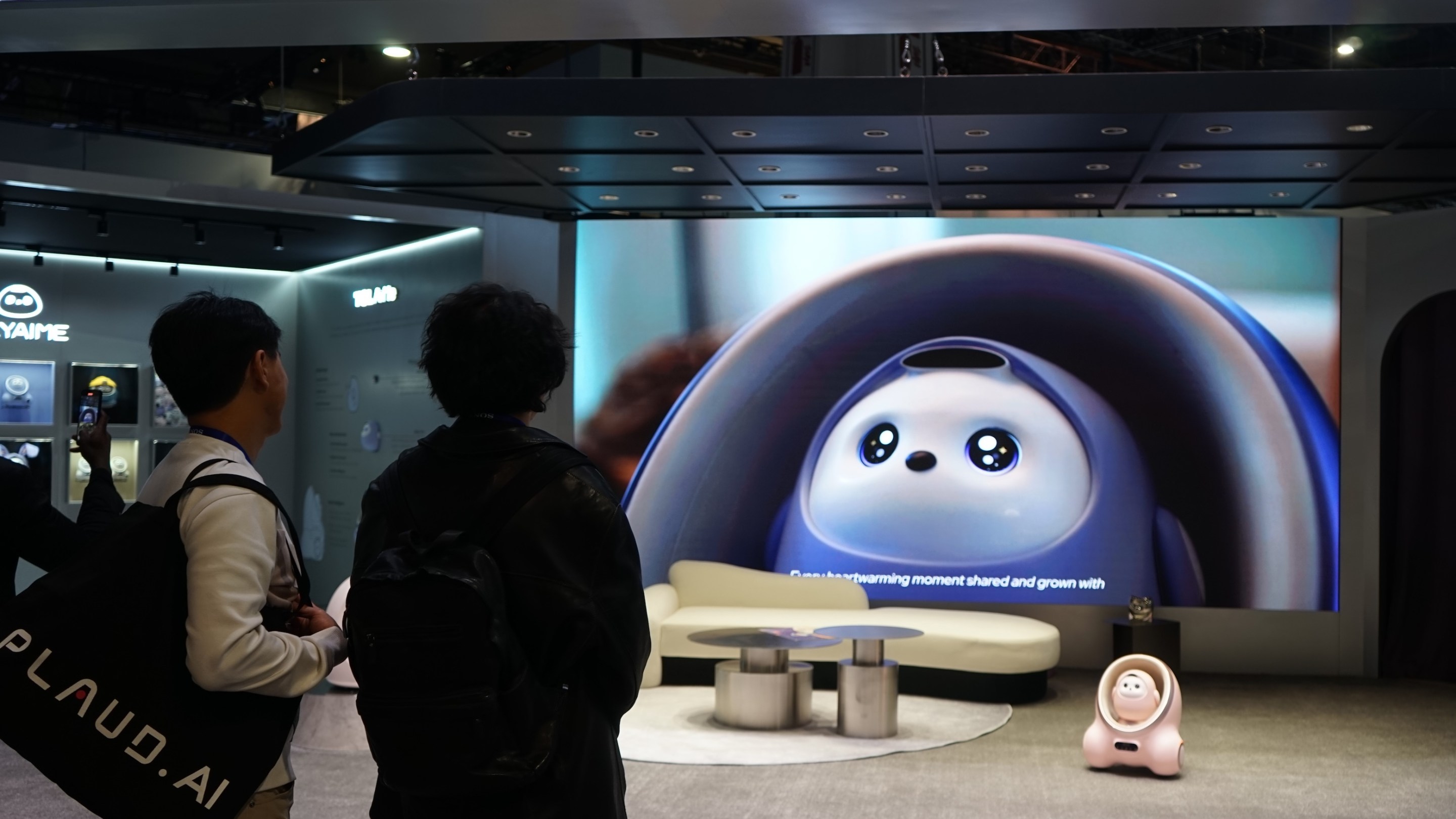 An Ai Me robot from Chinese company TCL is displayed during the 2025 Consumer Electronics Show CES in Las Vegas.