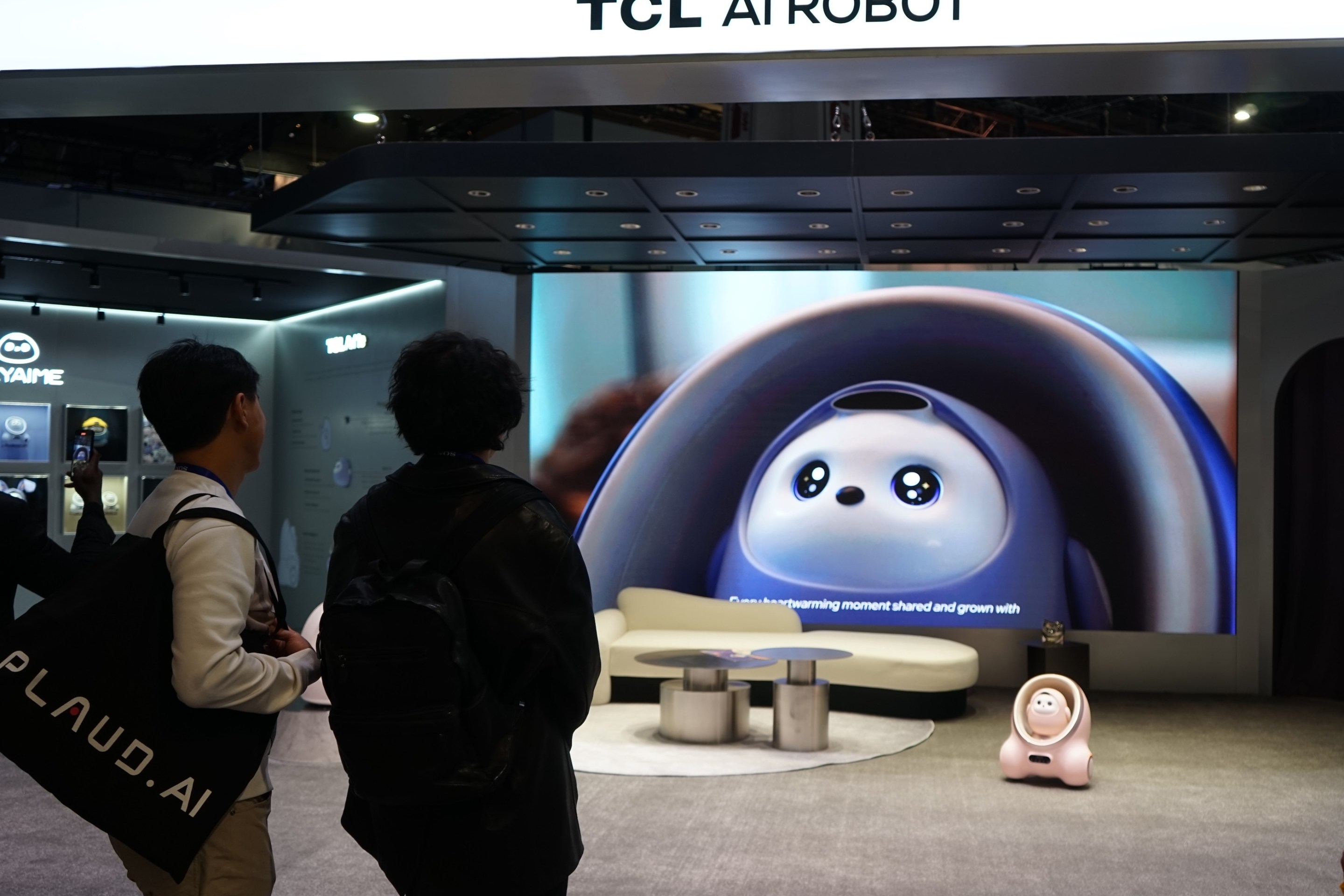 An Ai Me robot from Chinese company TCL is displayed during the 2025 Consumer Electronics Show CES in Las Vegas.