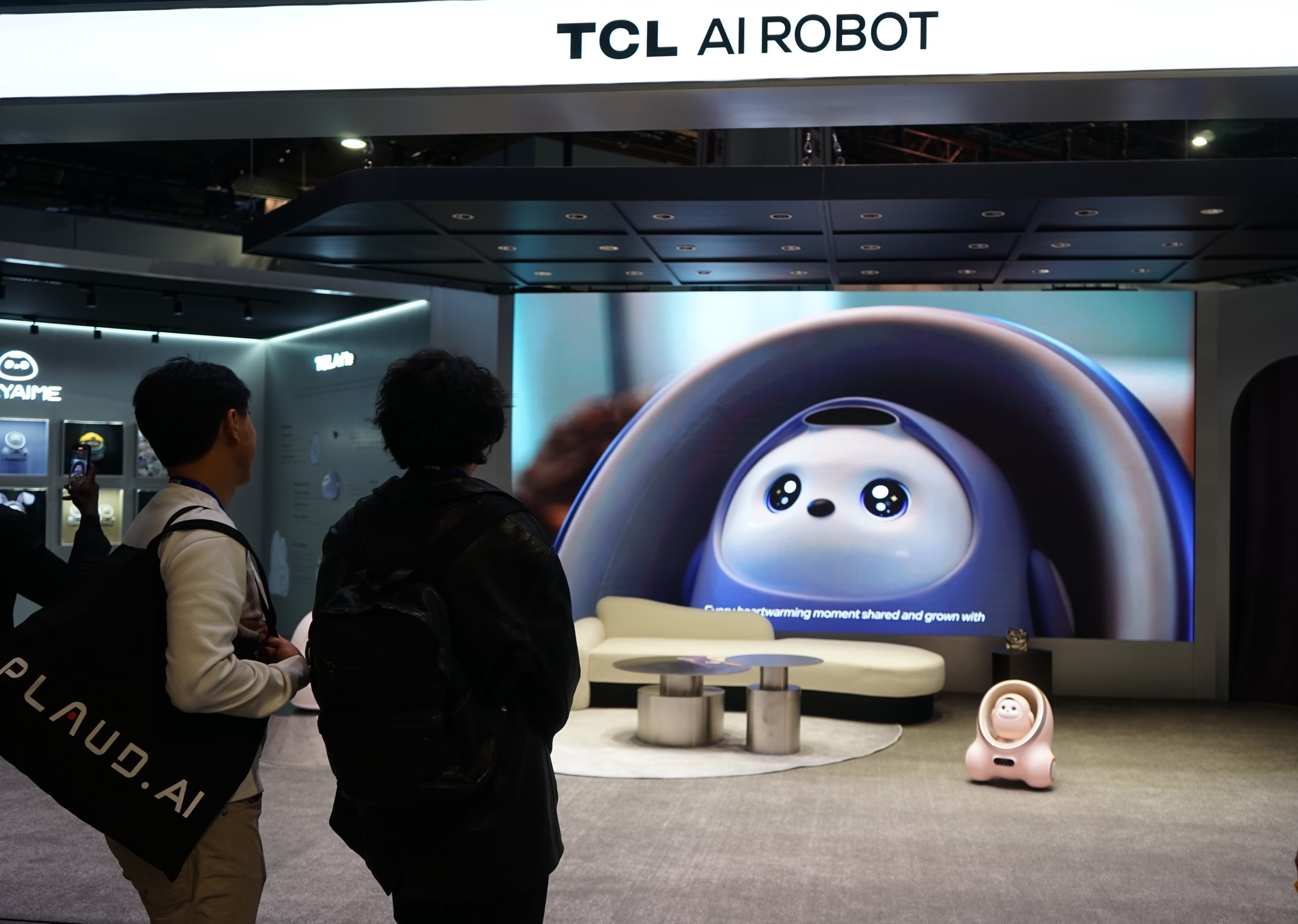 An Ai Me robot from Chinese company TCL is displayed during the 2025 Consumer Electronics Show CES in Las Vegas.