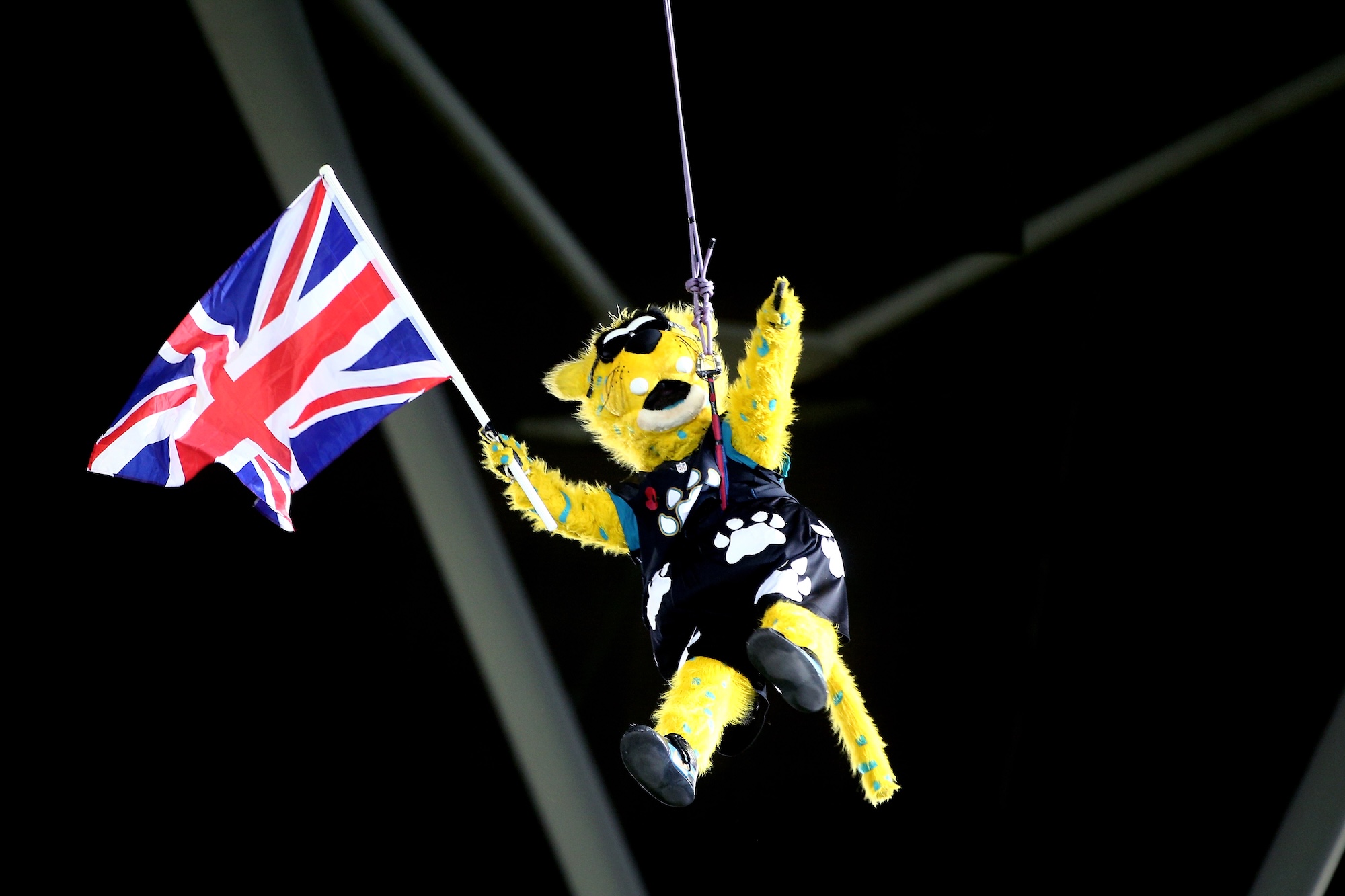 during the NFL week 10 match between the Jackson Jaguars and the Dallas Cowboys at Wembley Stadium on November 9, 2014 in London, England.