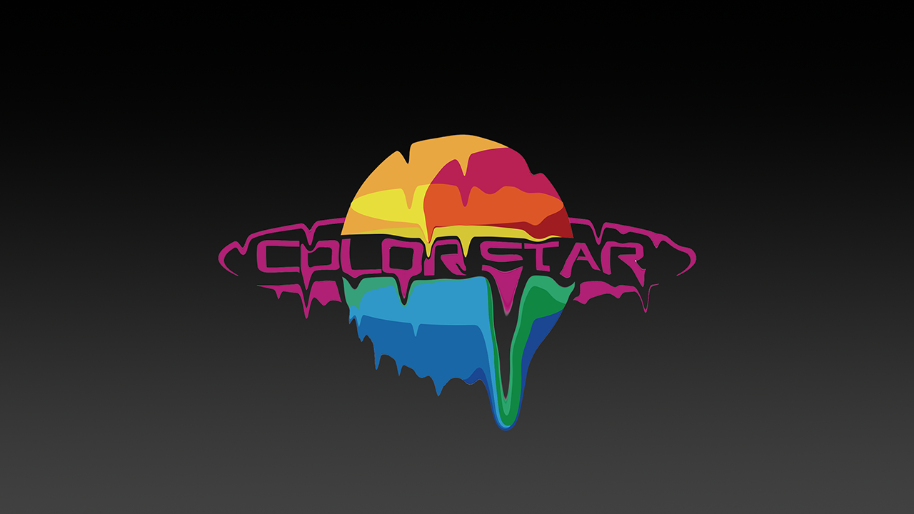 The color star logo, but melting