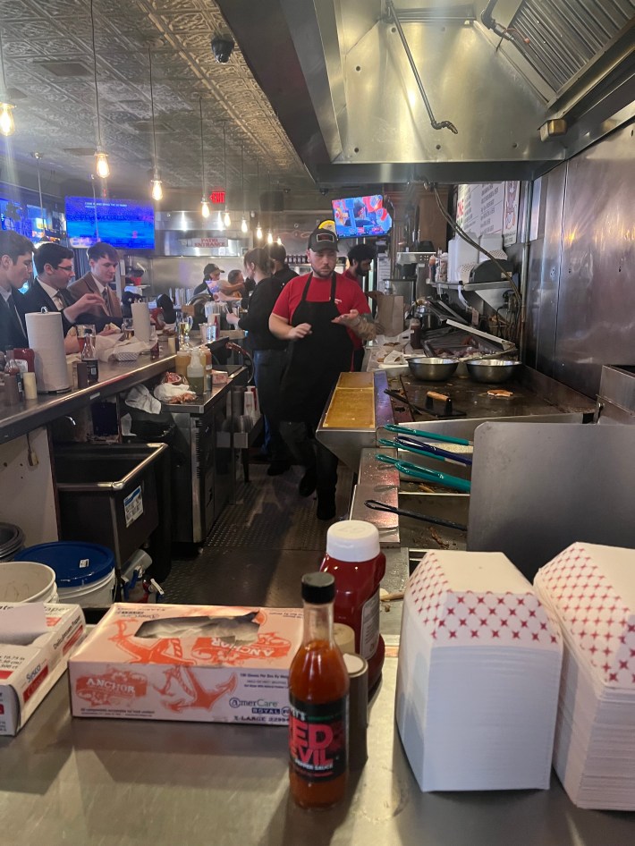 A photo from inside Primanti Bros.