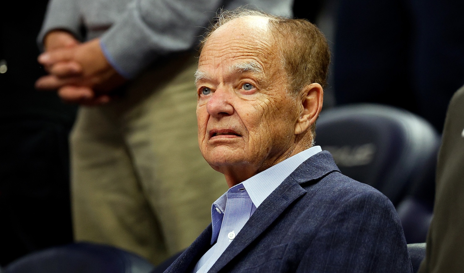 MINNEAPOLIS, MINNESOTA - MARCH 31: Majority owner Glen Taylor of the Minnesota Timberwolves looks on prior to the start of the game against the Chicago Bulls at Target Center on March 31, 2024 in Minneapolis, Minnesota. NOTE TO USER: User expressly acknowledges and agrees that, by downloading and or using this photograph, User is consenting to the terms and conditions of the Getty Images License Agreement. (Photo by David Berding/Getty Images)