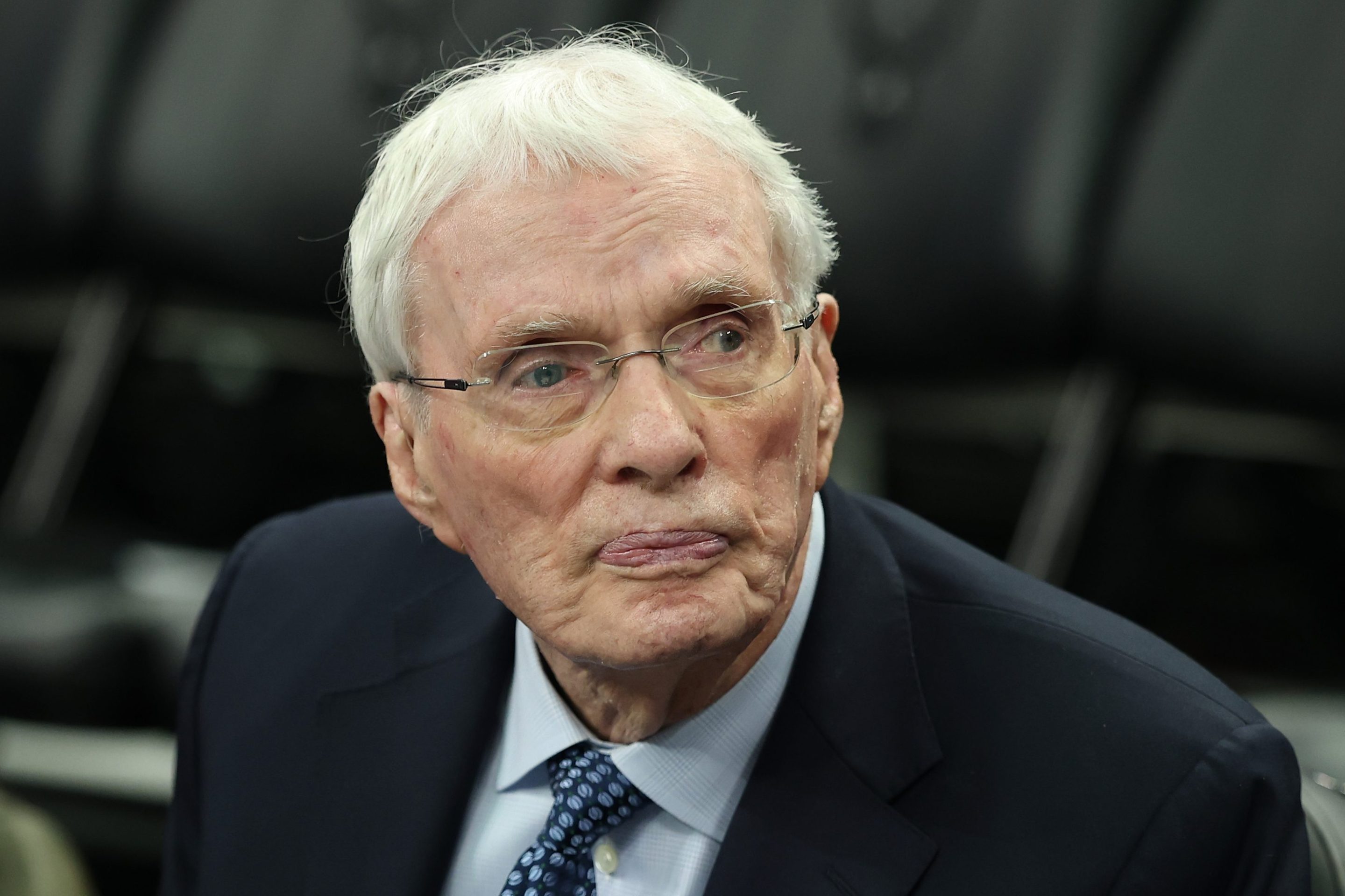 Hubie Brown watches action prior to a game between the Milwaukee Bucks and the Philadelphia 76ers at Fiserv Forum on February 09, 2025 in Milwaukee, Wisconsin.