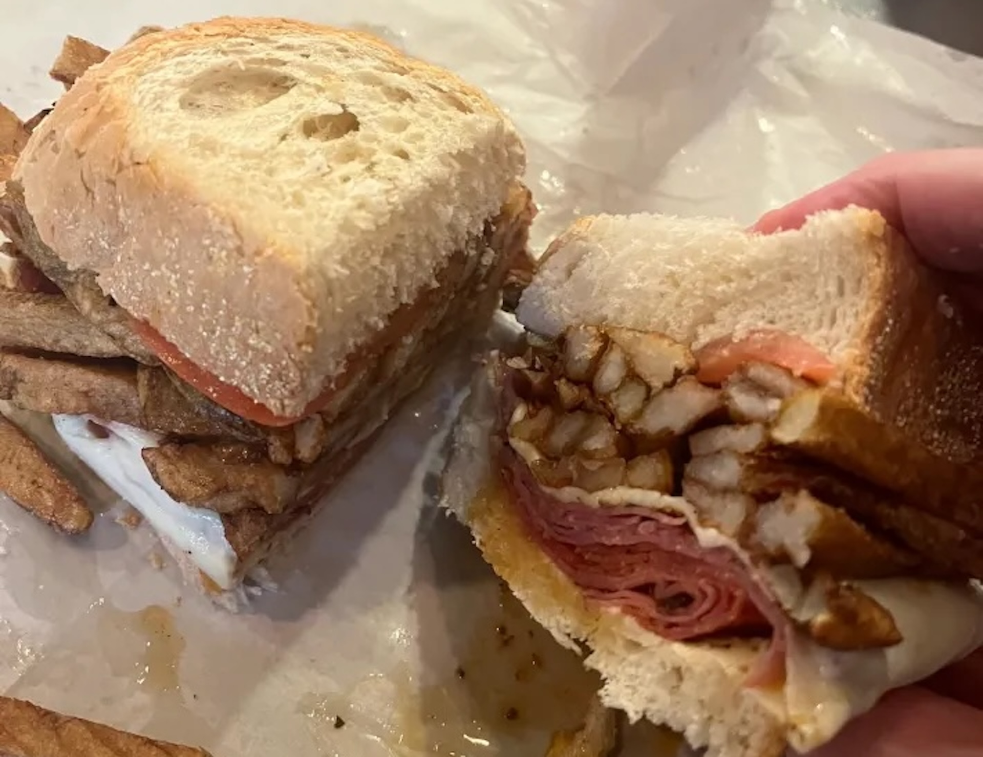 A primanti bros. sandwich