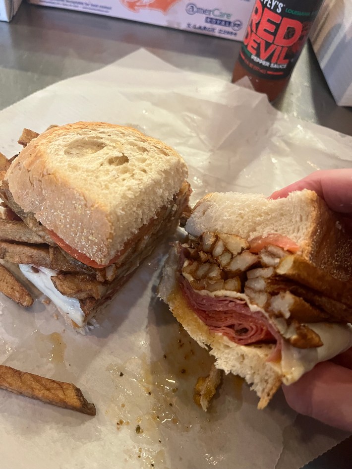 A Primanti Bros. sandwich