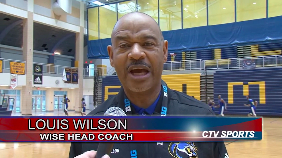 Dr. Henry A. Wise Jr. High School boys basketball coach Louis Wilson