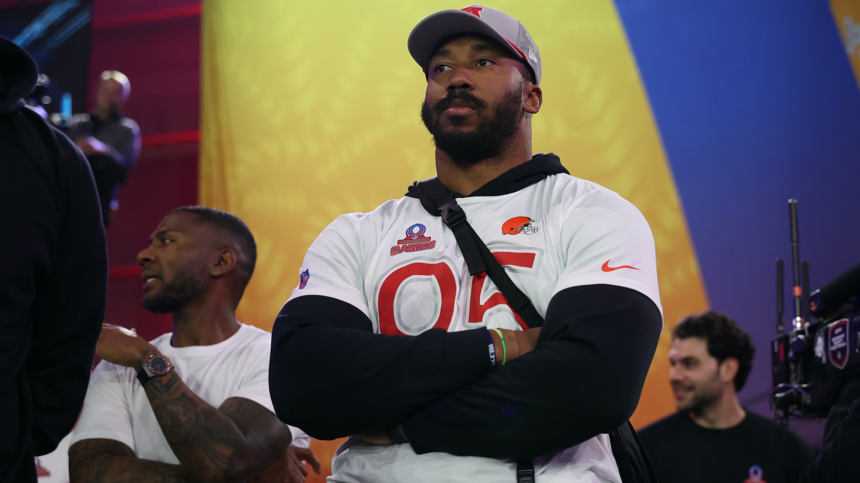 Myles Garrett at the Pro Bowl