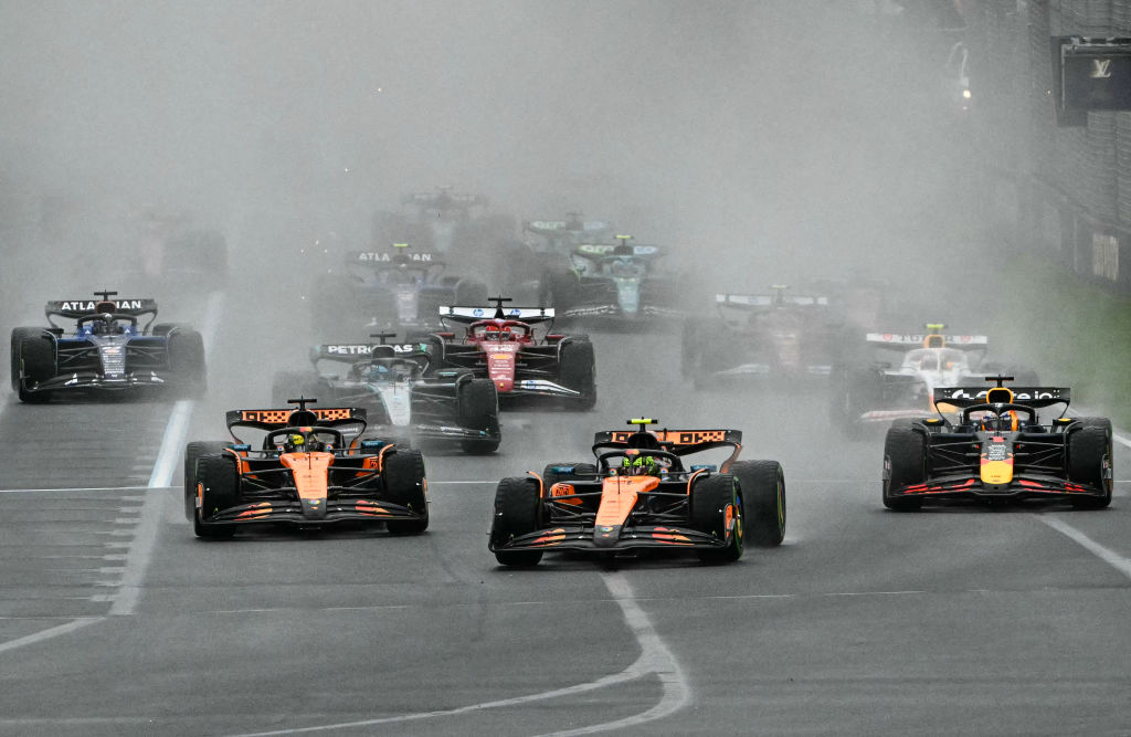 Drivers take the start during the Australian Formula One Grand Prix