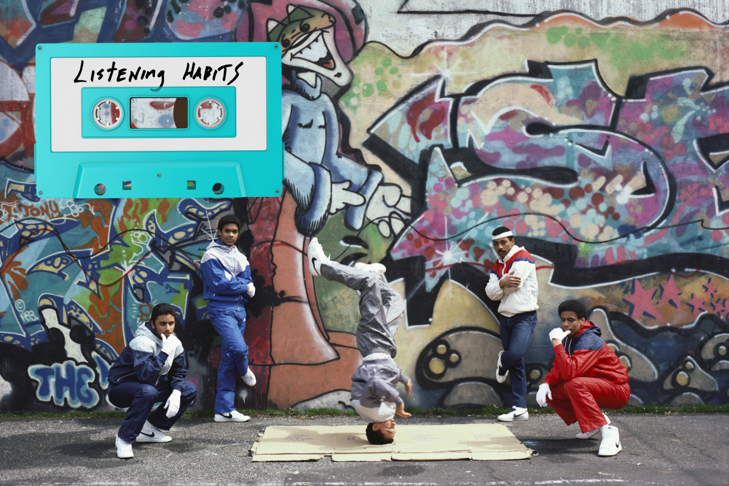 Breakdancers in Brooklyn, NY in 1984.