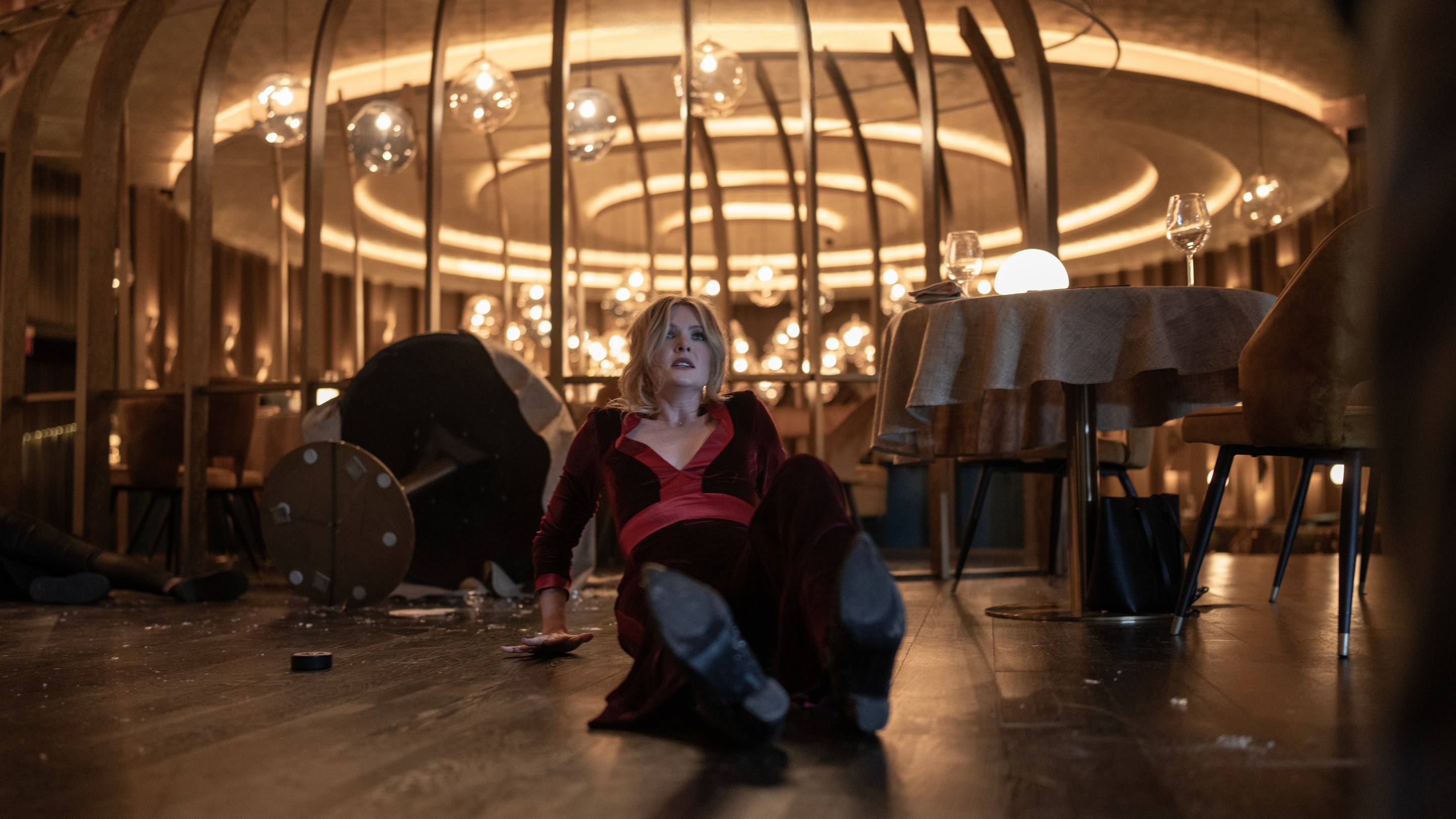 Meghann Fahy as Violet in Drop, directed by Christopher Landon.