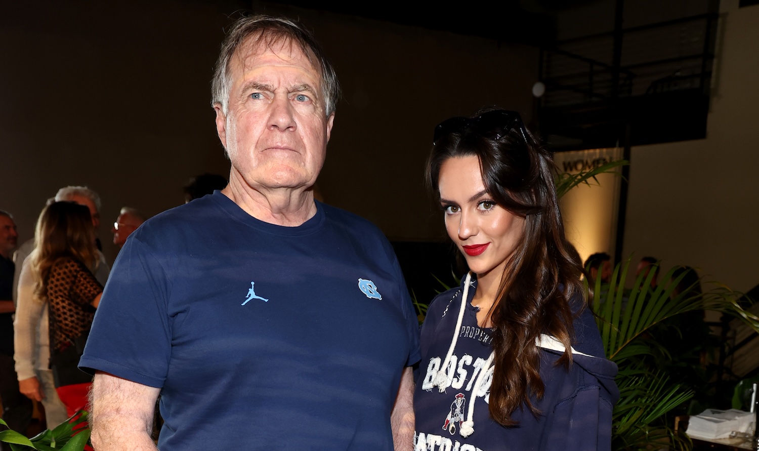 NEW ORLEANS, LOUISIANA - FEBRUARY 08: (L-R) Bill Belichick and Jordan Hudson attend Michael Rubin's 2025 Fanatics Super Bowl Party at The Sugar Mill on February 08, 2025 in New Orleans, Louisiana. (Photo by Mike Coppola/Getty Images for Fanatics)