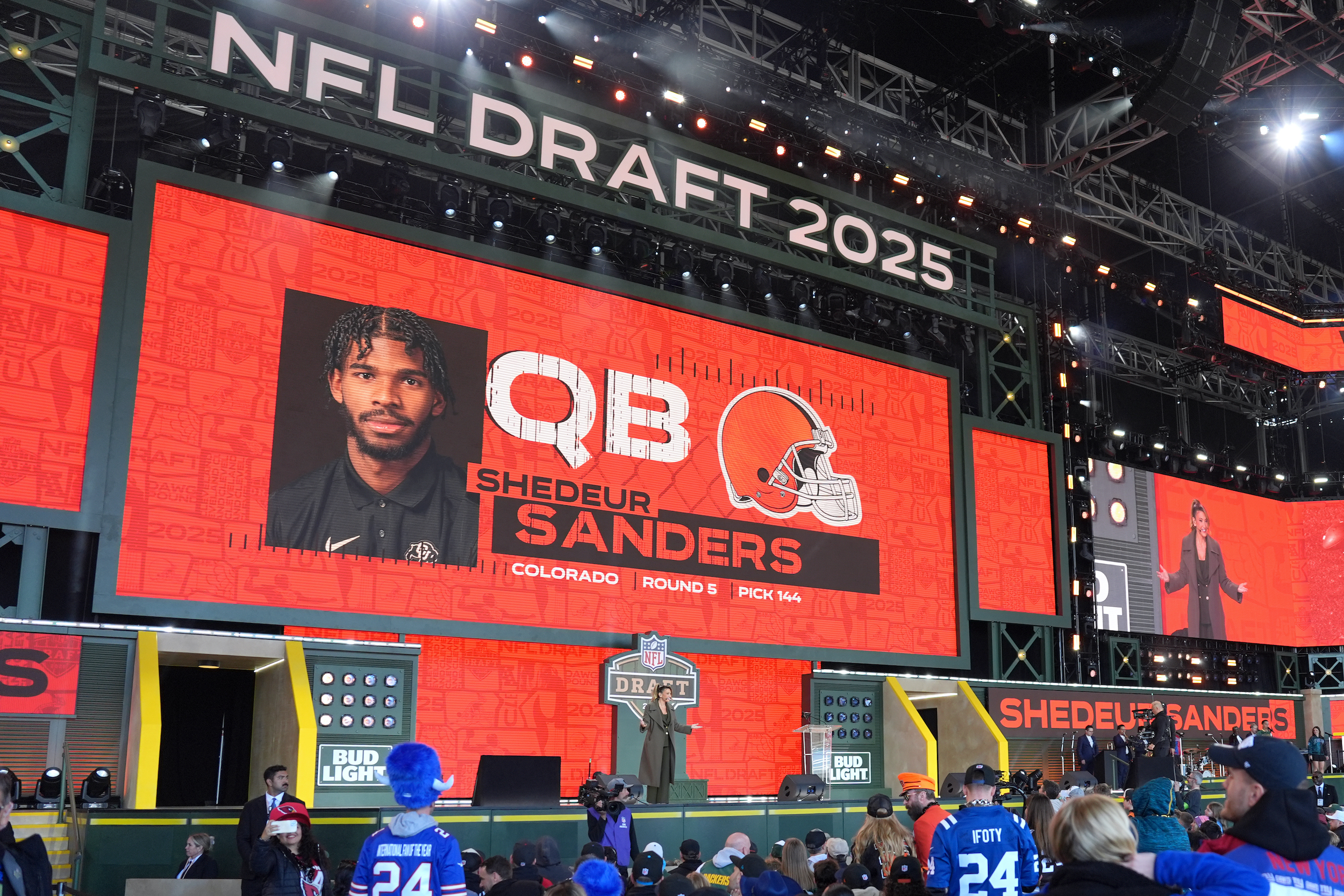 Shedeur Sanders is selected at the NFL Draft