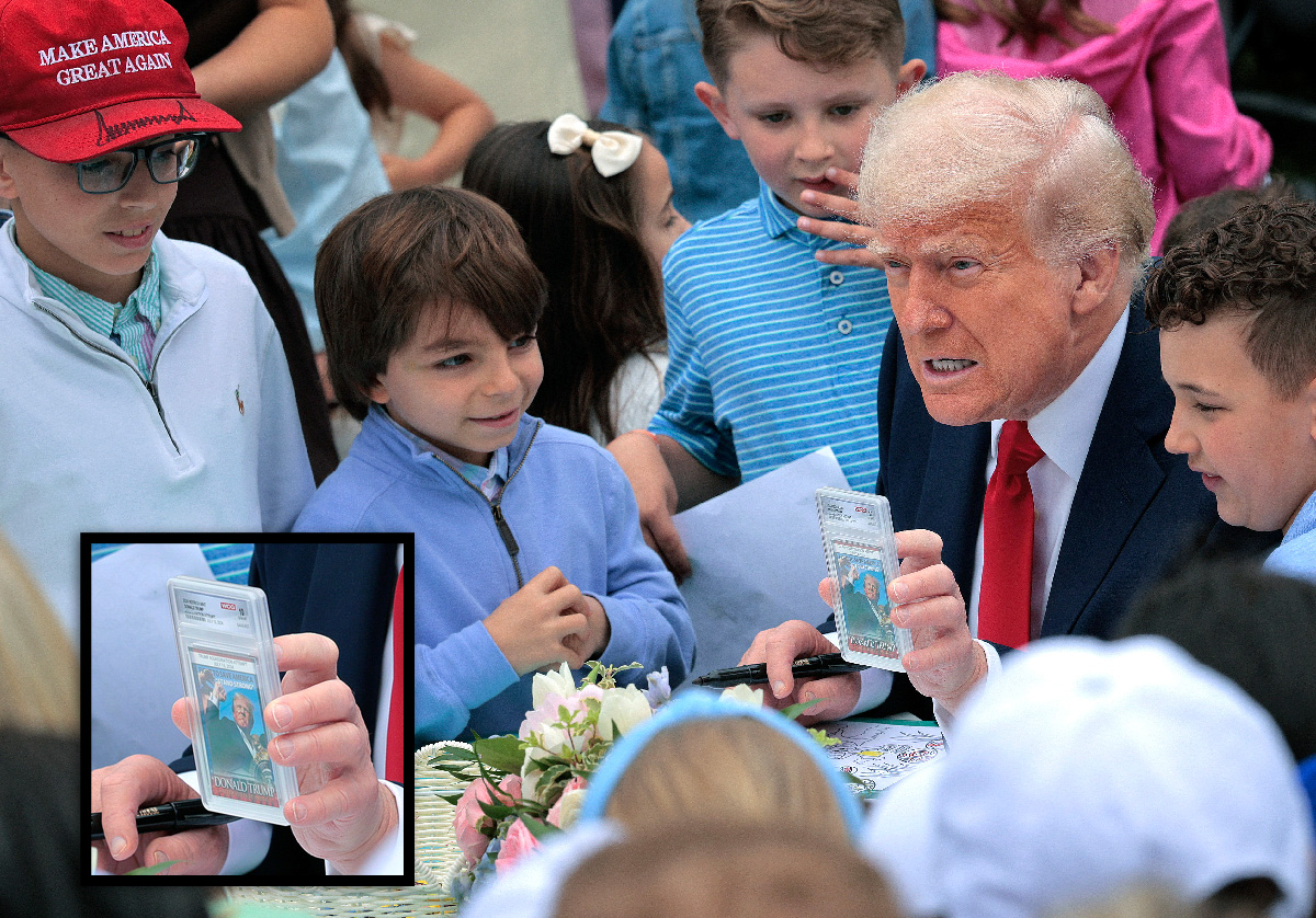 Trump Shows Kids Collectible Card With Photo Of Him Being Shot | Defector