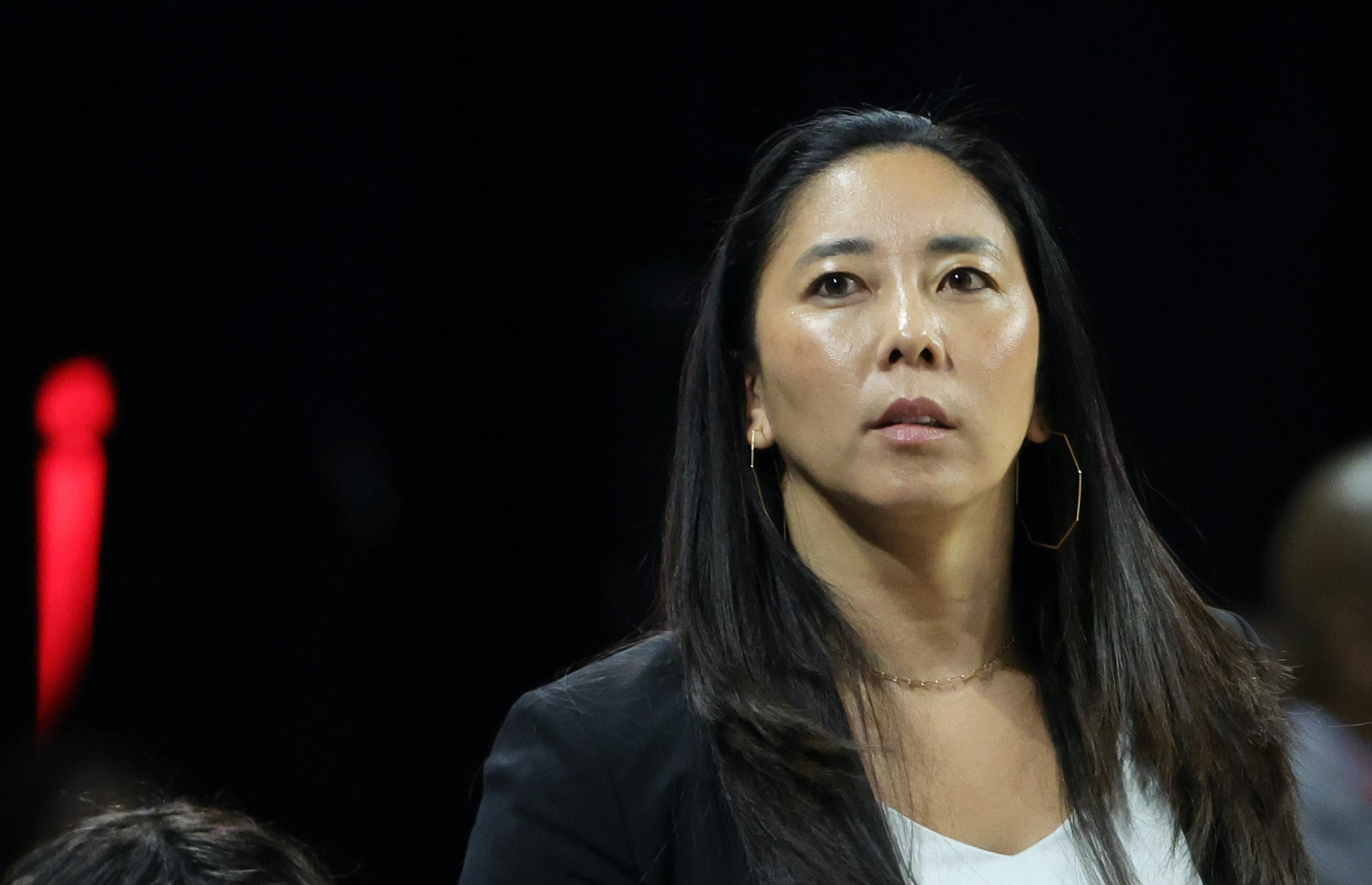Natalie Nakase coaching.