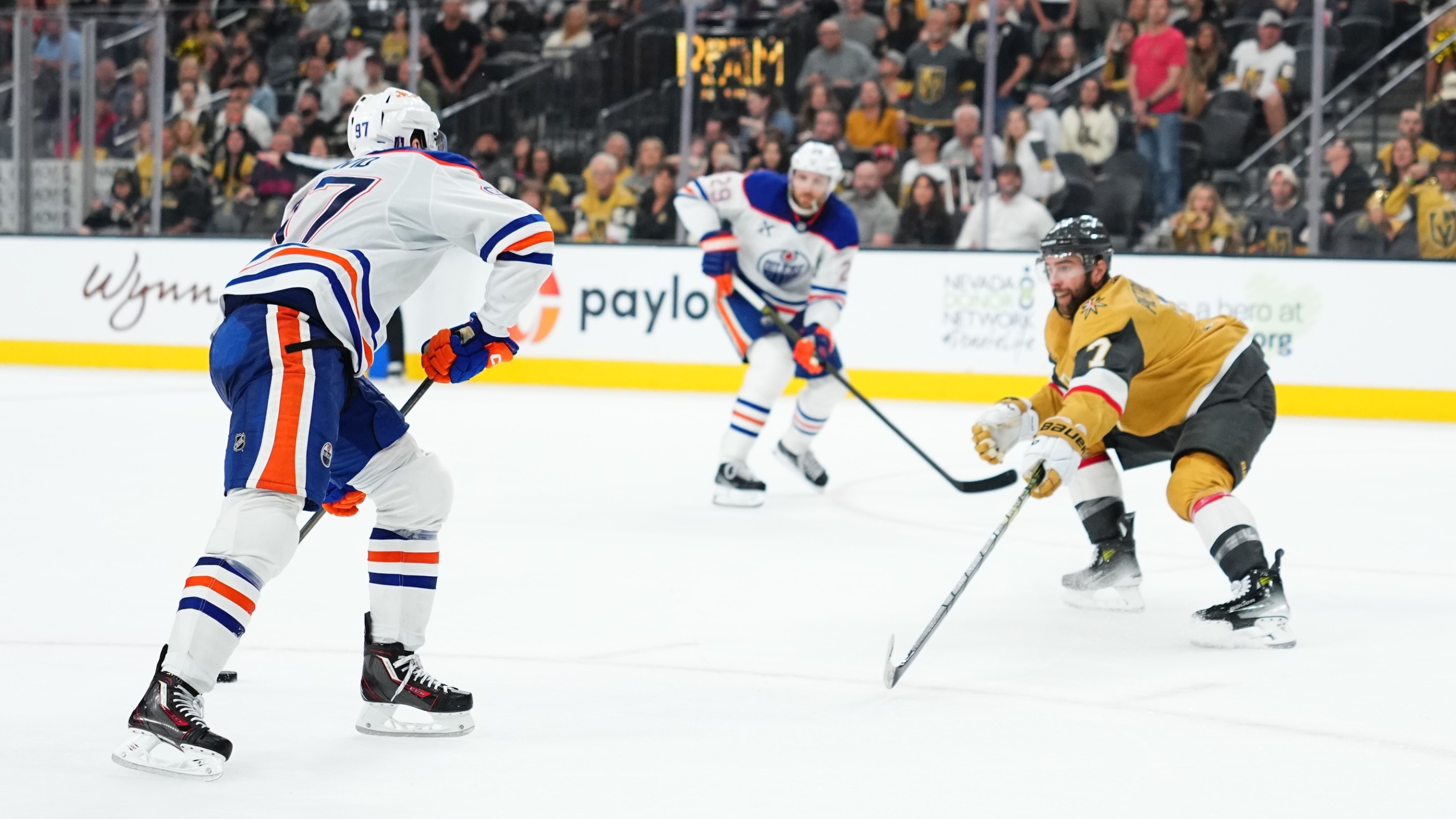 LAS VEGAS, NEVADA - MAY 08: &lt;&gt; of Game Two of the Second Round of the 2025 Stanley Cup Playoffs at T-Mobile Arena on May 8, 2025 in Las Vegas, Nevada. (Photo by Jeff Bottari/NHLI via Getty Images)