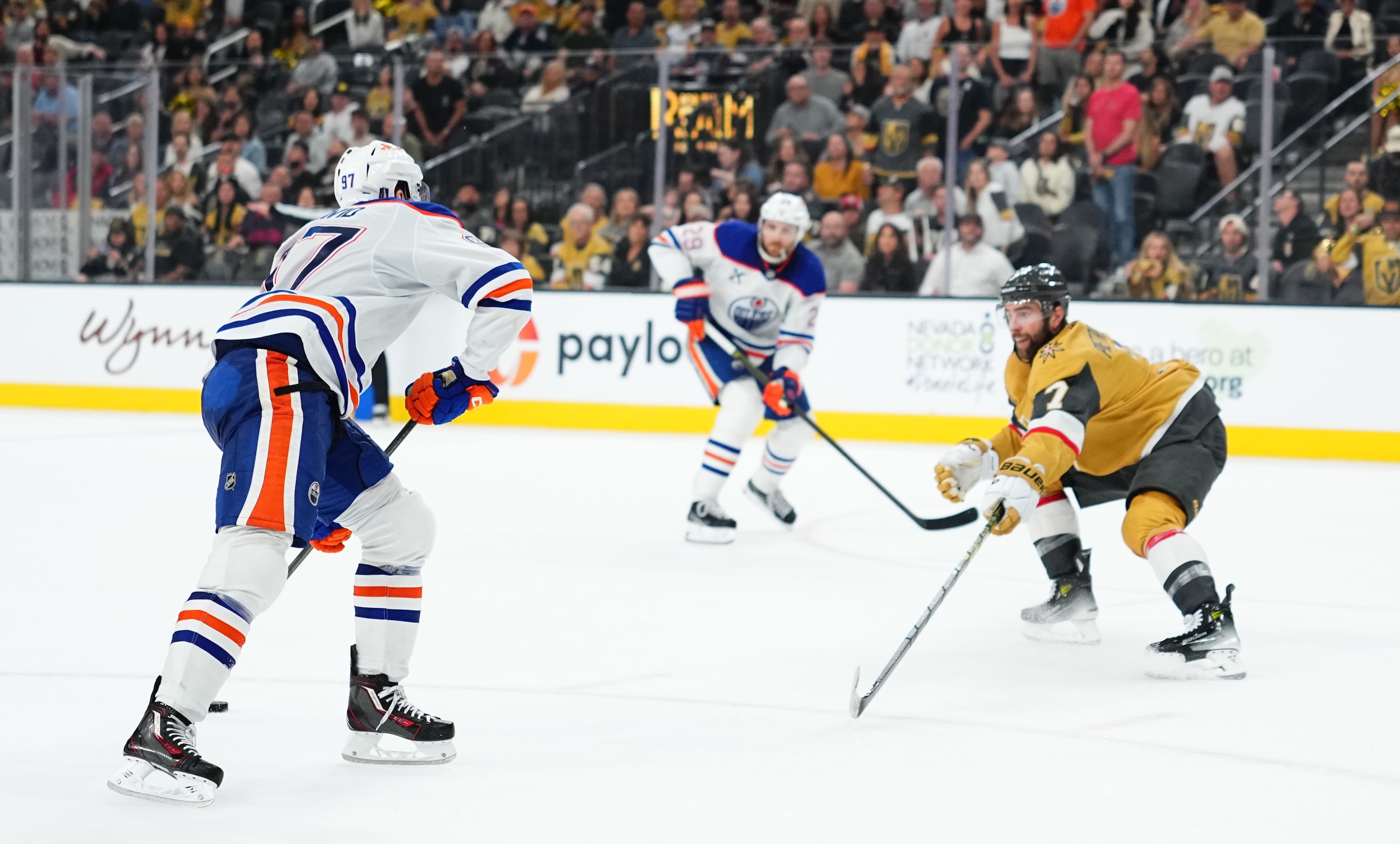 LAS VEGAS, NEVADA - MAY 08: <> of Game Two of the Second Round of the 2025 Stanley Cup Playoffs at T-Mobile Arena on May 8, 2025 in Las Vegas, Nevada. (Photo by Jeff Bottari/NHLI via Getty Images)
