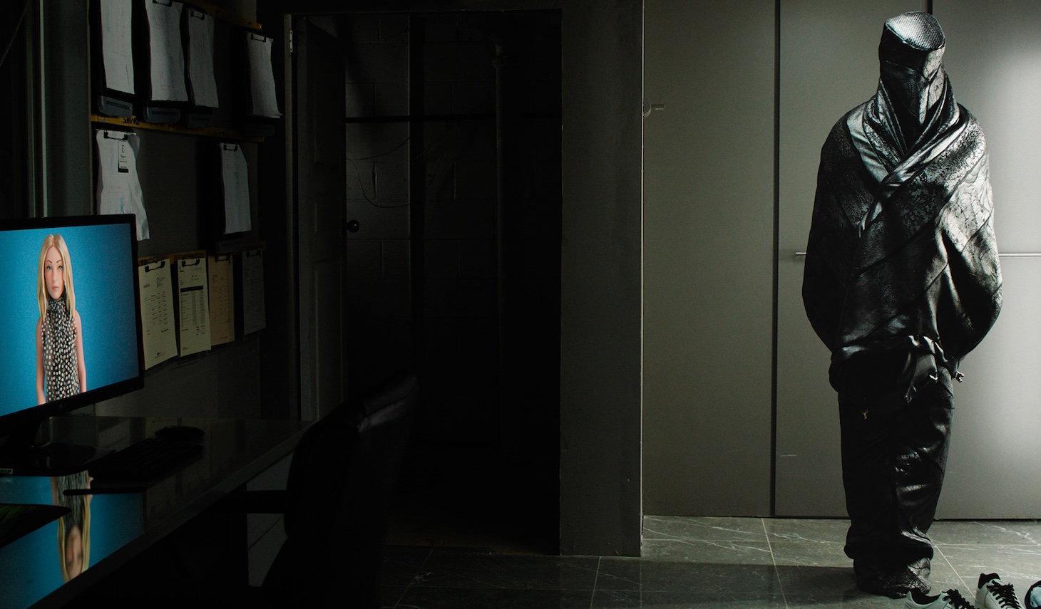 Still image from the movie The Shrouds.
