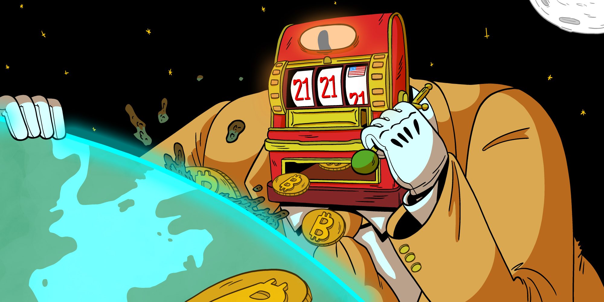 A large bitcoin guy regards the world they will take over