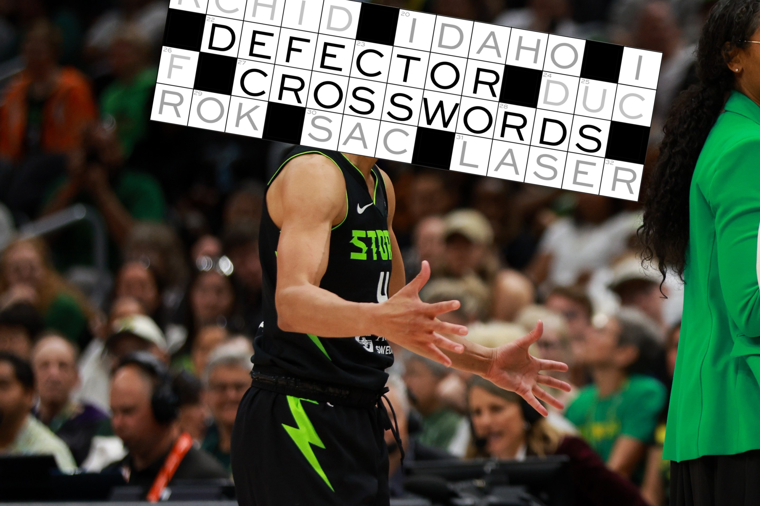 Skylar Diggins #4 of the Seattle Storm reacts during the third quarter of a 2025 Commissioner's Cup game against the Las Vegas Aces at Climate Pledge Arena on June 01, 2025 in Seattle, Washington.