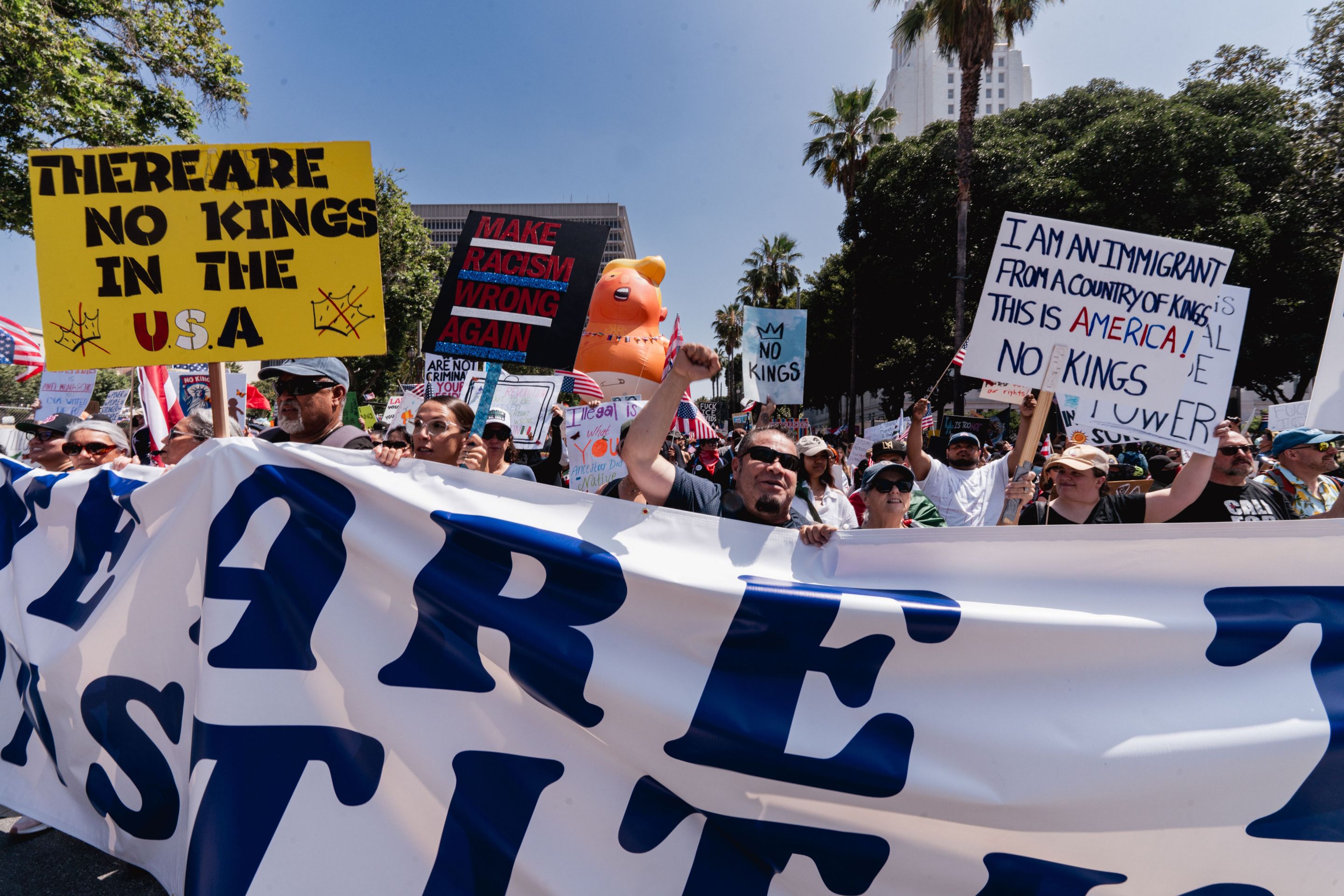 Photo from the No Kings protest in Los Angeles.
