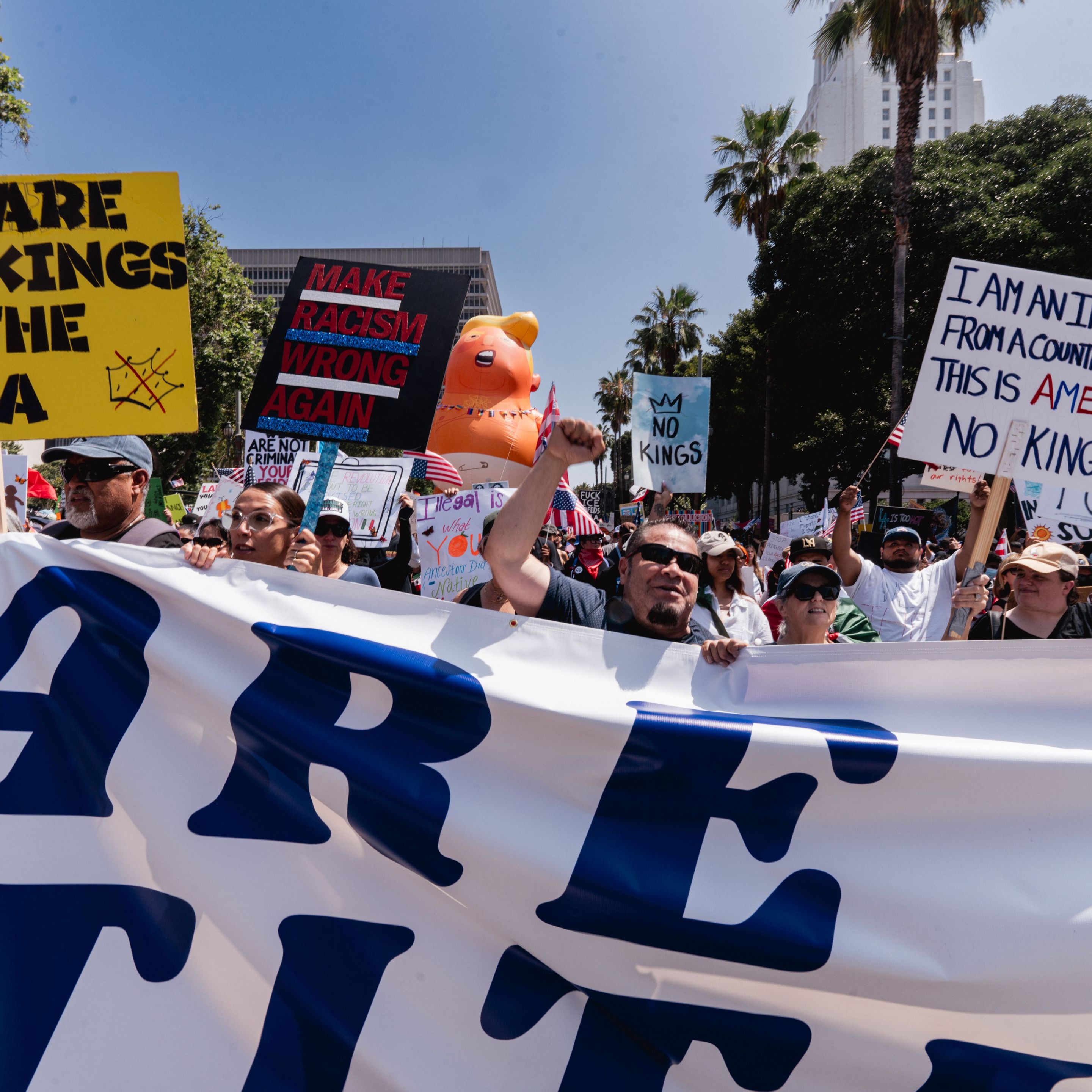Photo from the No Kings protest in Los Angeles.