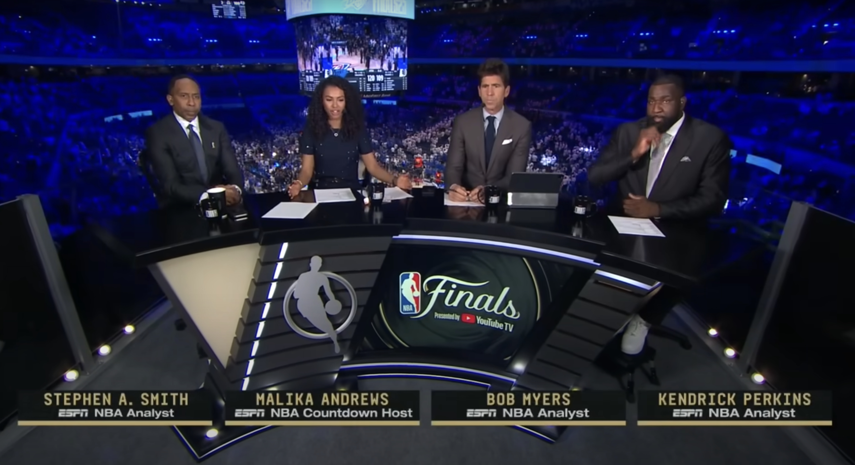 ESPN's halftime show desk