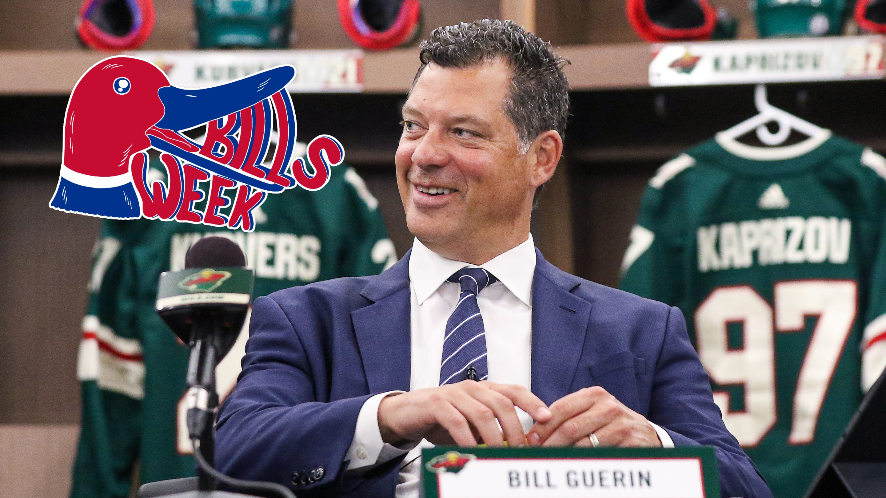 General Manager Bill Guerin of the Minnesota Wild smiles during rounds 2-7 of the 2021 NHL Entry Draft at TRIA Rink on July 24, 2021 in St. Paul, Minnesota