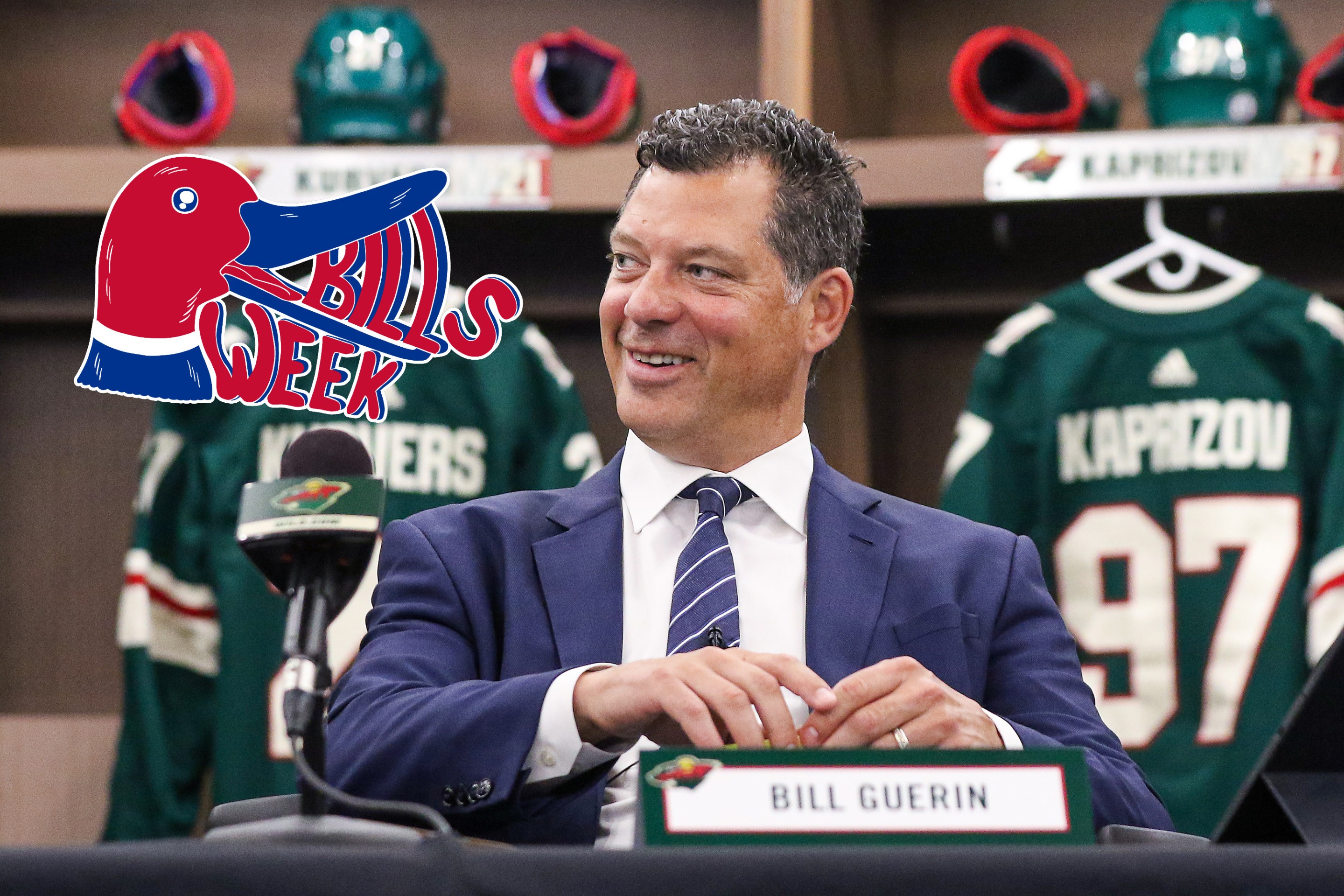 General Manager Bill Guerin of the Minnesota Wild smiles during rounds 2-7 of the 2021 NHL Entry Draft at TRIA Rink on July 24, 2021 in St. Paul, Minnesota
