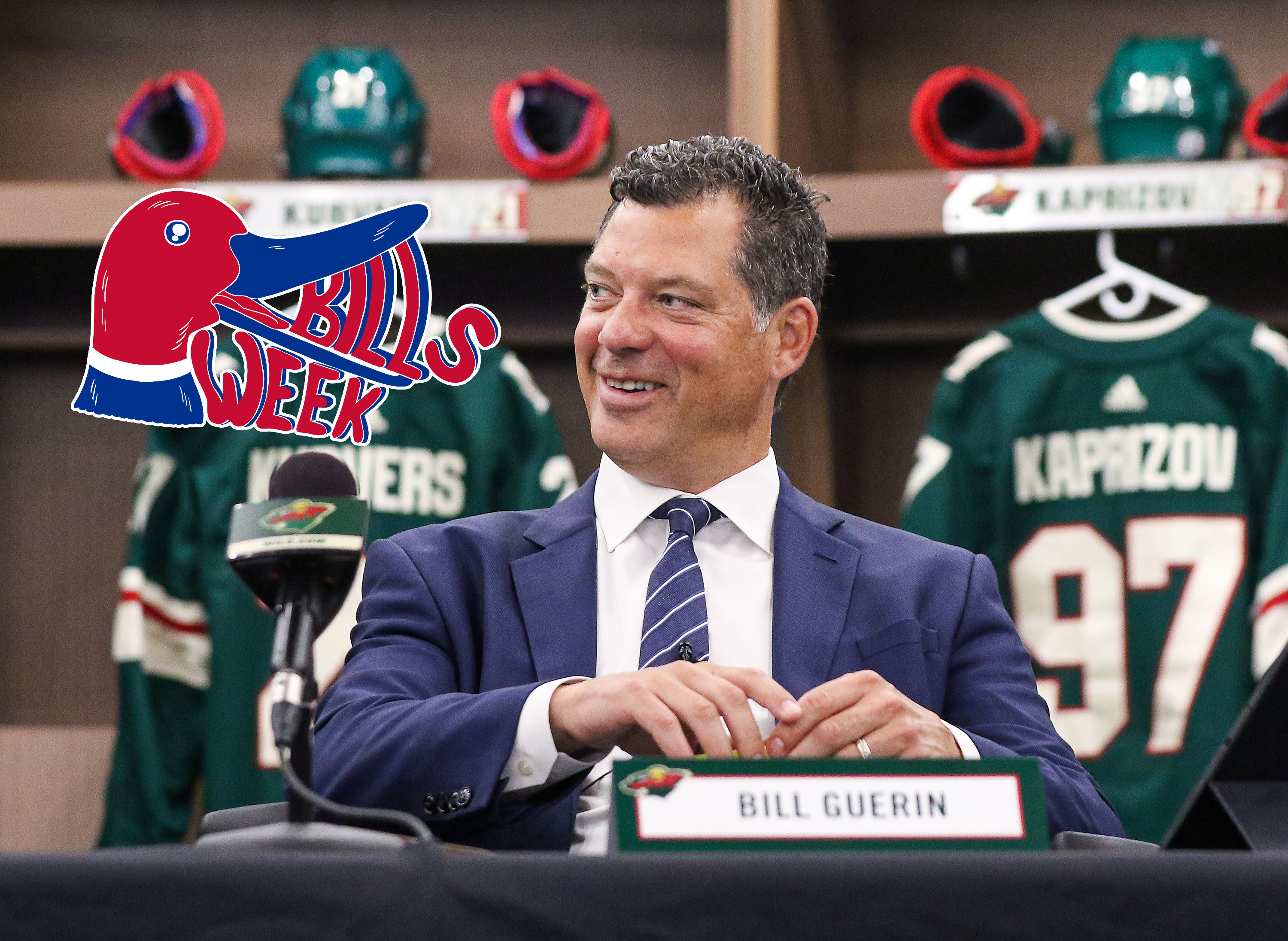 General Manager Bill Guerin of the Minnesota Wild smiles during rounds 2-7 of the 2021 NHL Entry Draft at TRIA Rink on July 24, 2021 in St. Paul, Minnesota