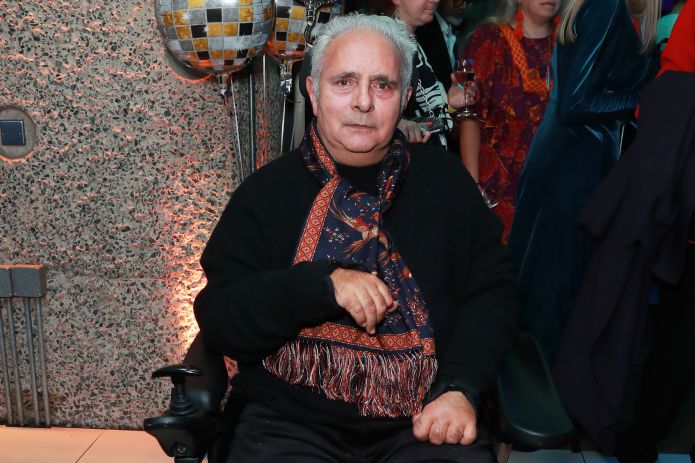 Hanif Kureishi attends the press night after party for "The Buddha Of Suburbia" at the Barbican Centre on October 29, 2024 in London, England.