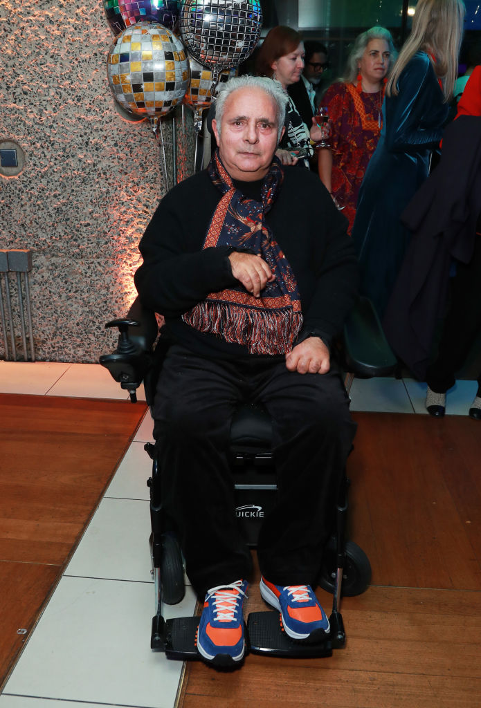 Hanif Kureishi attends the press night after party for "The Buddha Of Suburbia" at the Barbican Centre on October 29, 2024 in London, England.