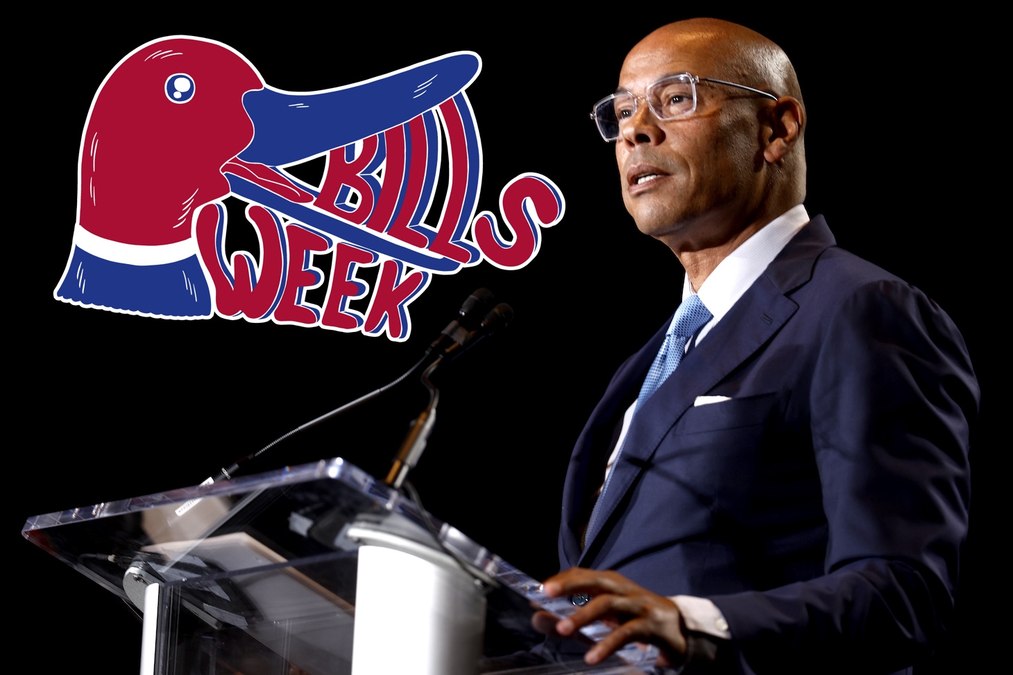 NFLPA Executive Director Lloyd Howell discusses the state of the union and its direction for the upcoming year before fielding questions from the media on February 05, 2025 in New Orleans, Louisiana.
