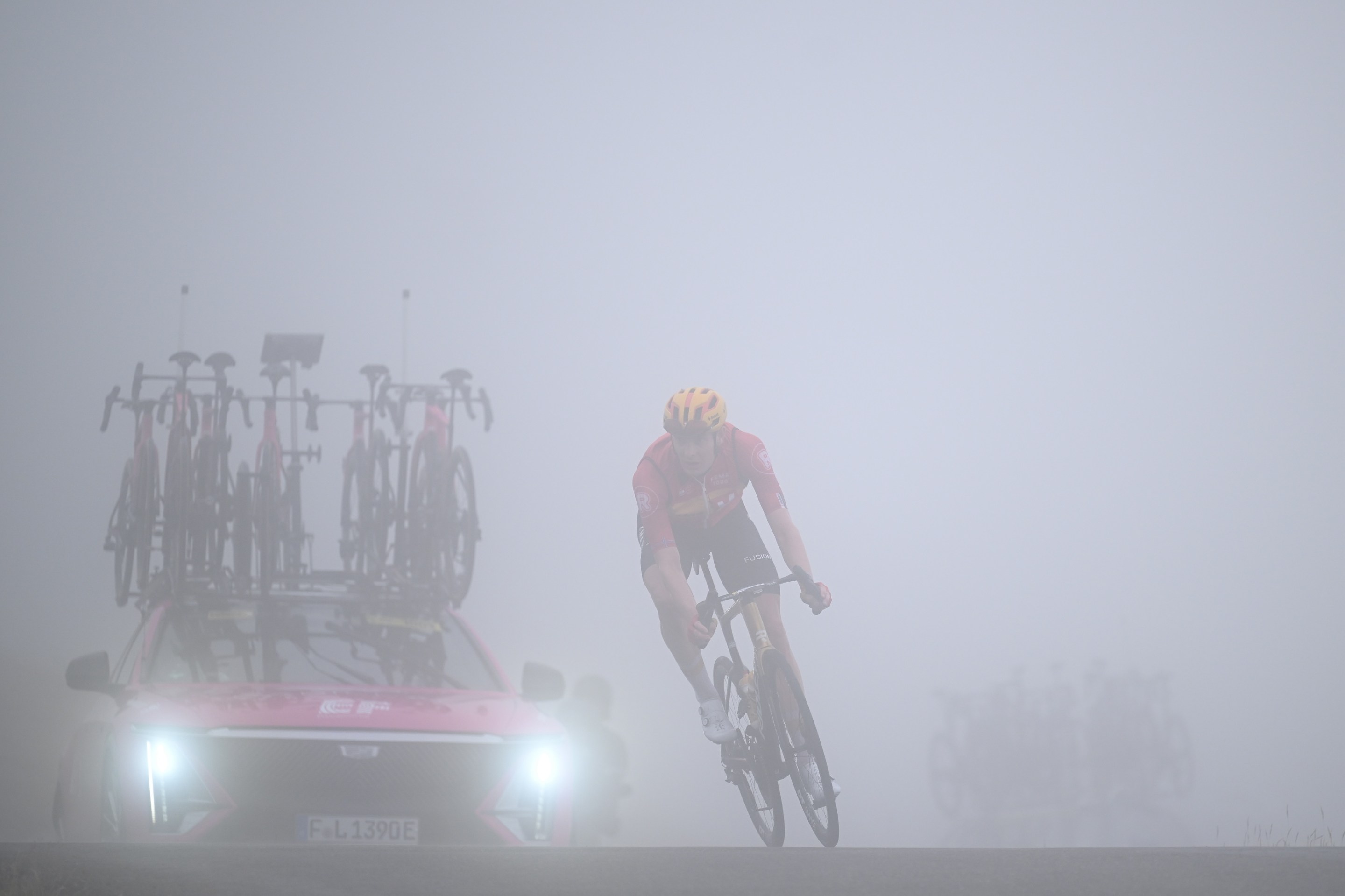 Markus Hoelgaard of Norway and Team Uno-X Mobility competes during the 112th Tour de France 2025, Stage 14 a 182.6km stage from Pau to Luchon-Superbagneres.