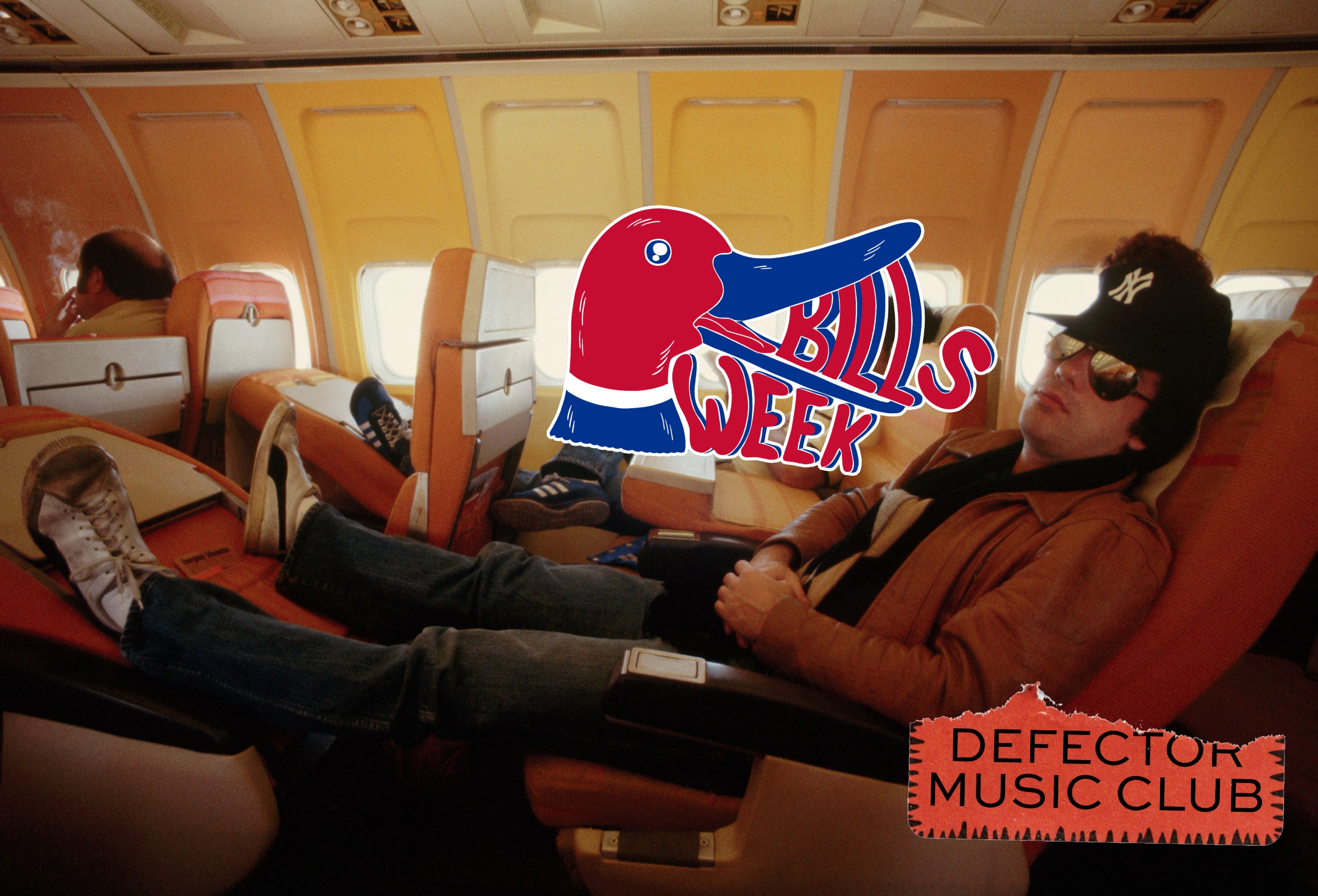 Singer and pianist Billy Joel rests on an airline flight between Austin and Dallas during a tour promoting his "57th Street" album. | Location: Above Texas, USA.