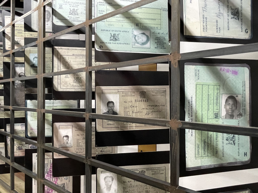 The Apartheid Museum, featuring collections of photographs, documents and materials exhibited in its galleries.