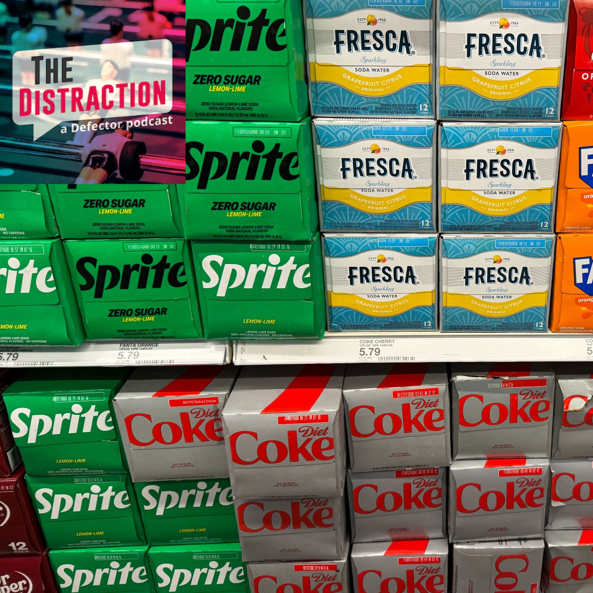 Soda packaging are seen at the grocery store in Las Vegas, United States on November 17, 2023.