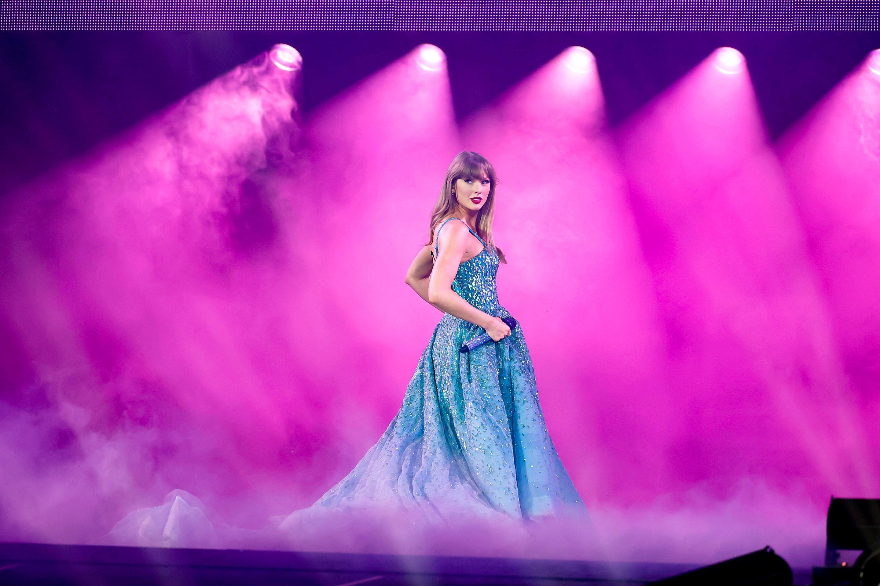 Taylor Swift performs onstage during "Taylor Swift | The Eras Tour"