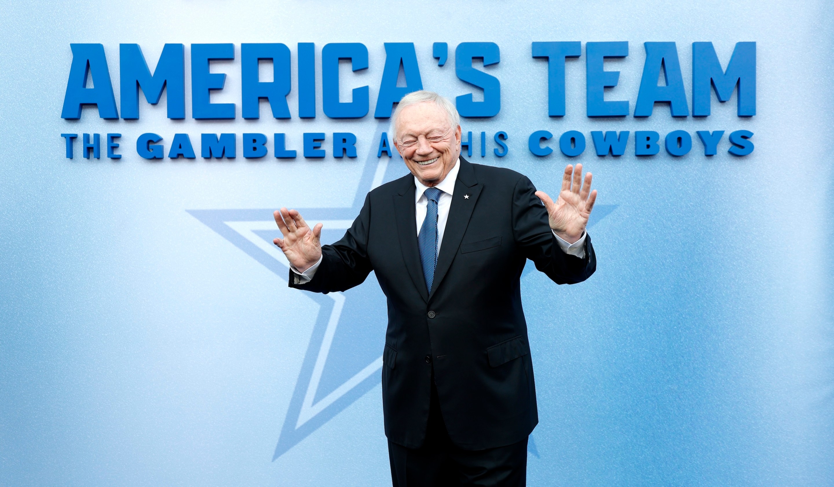 LOS ANGELES, CALIFORNIA - AUGUST 11: Jerry Jones attends the Premiere of Netflix's "America's Team: The Gambler And His Cowboys" at The Egyptian Theatre Hollywood on August 11, 2025 in Los Angeles, California. (Photo by Frazer Harrison/Getty Images)