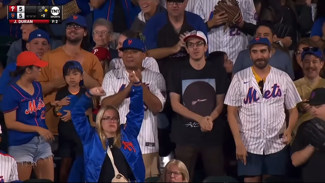 Samer Kalaf in a Hell Gate hat at the Mets game